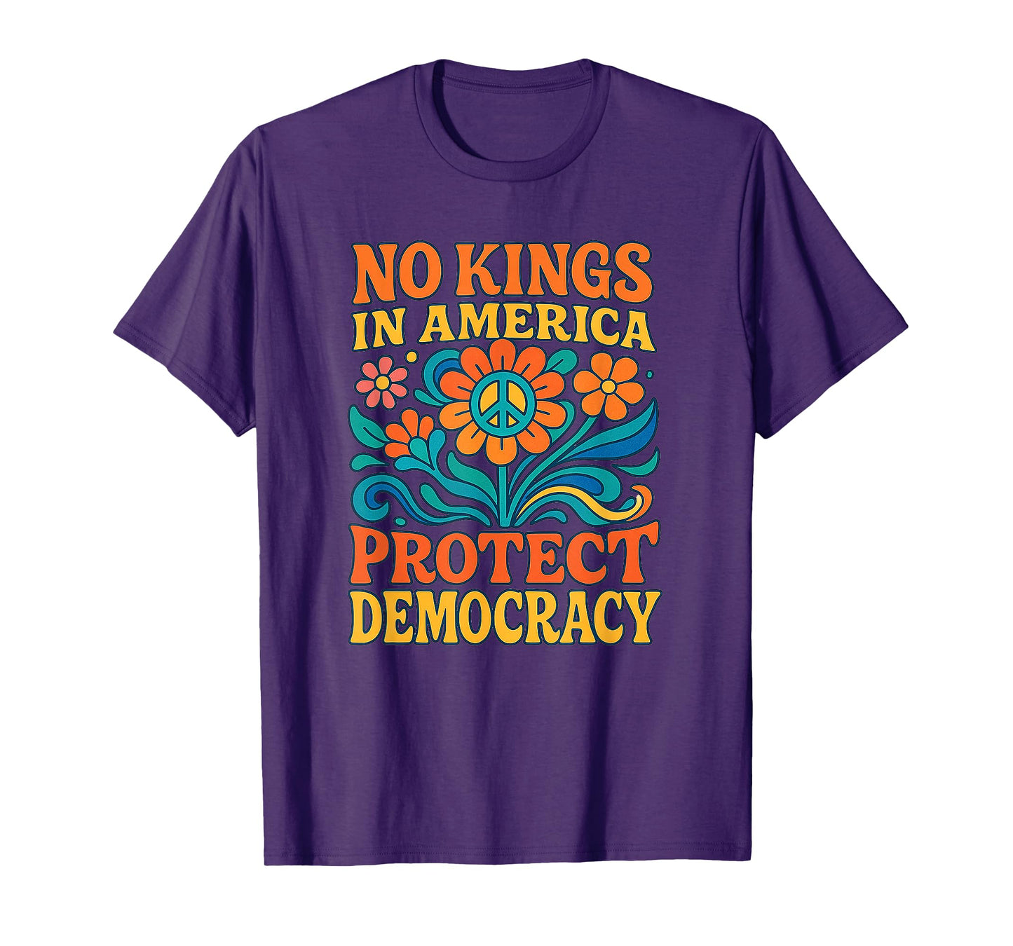 No Kings in America Protest Democraty No Kings Since 1776 T-Shirt