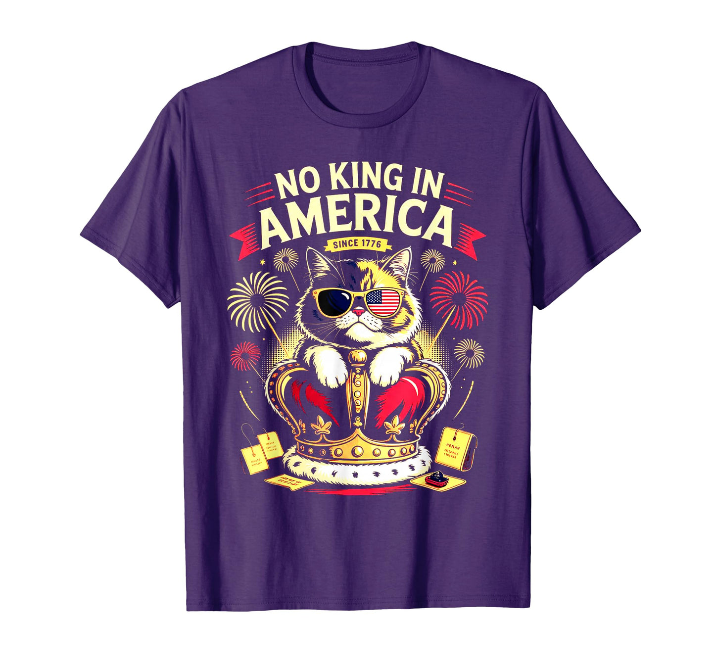 cat No Kings in America We The People Political Men Women T-Shirt