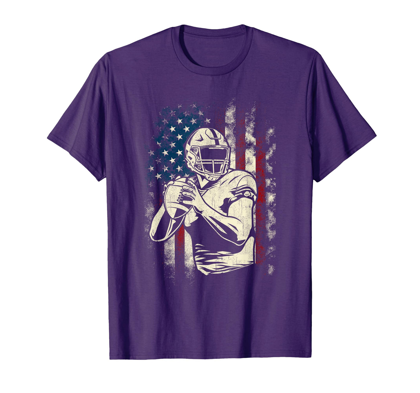 Patriotic Football Player - American Game Ball Sports Lover T-Shirt