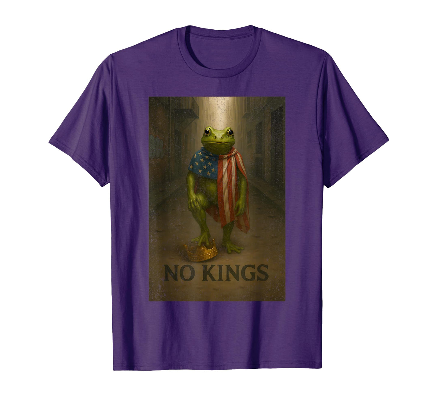 Portland Frog Protest Retro Vintage Resist No Kings T-Shirt