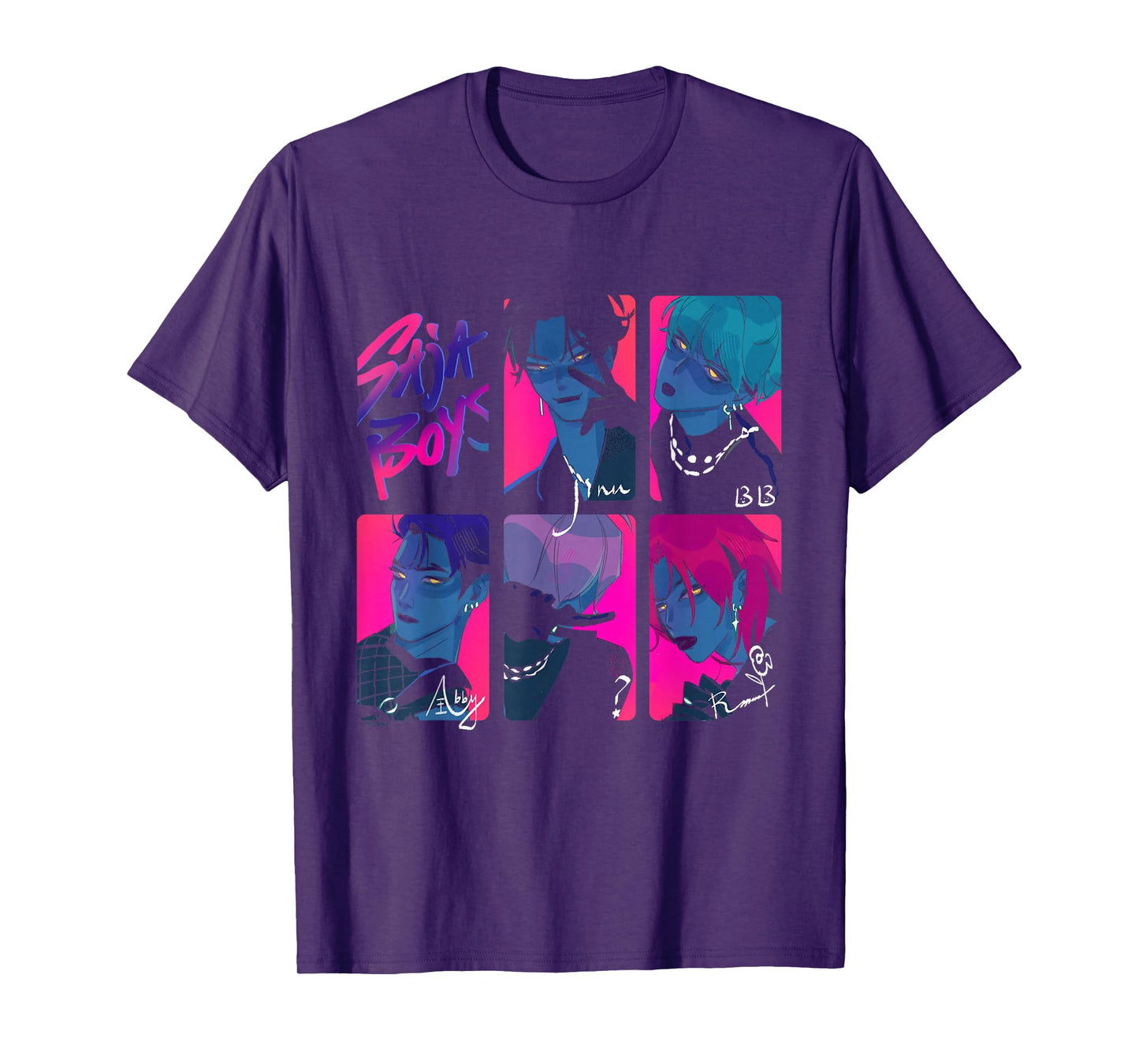 Kpop Demon Hunters Saja Boys Photocards Officially Licensed T-Shirt
