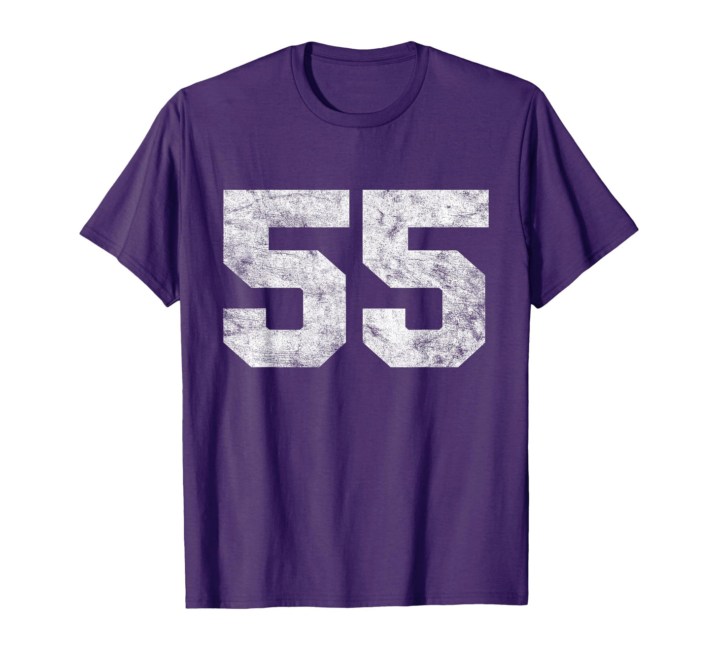 Vintage Lucky Number 55 Birthday Sports Player Team Athlete T-Shirt