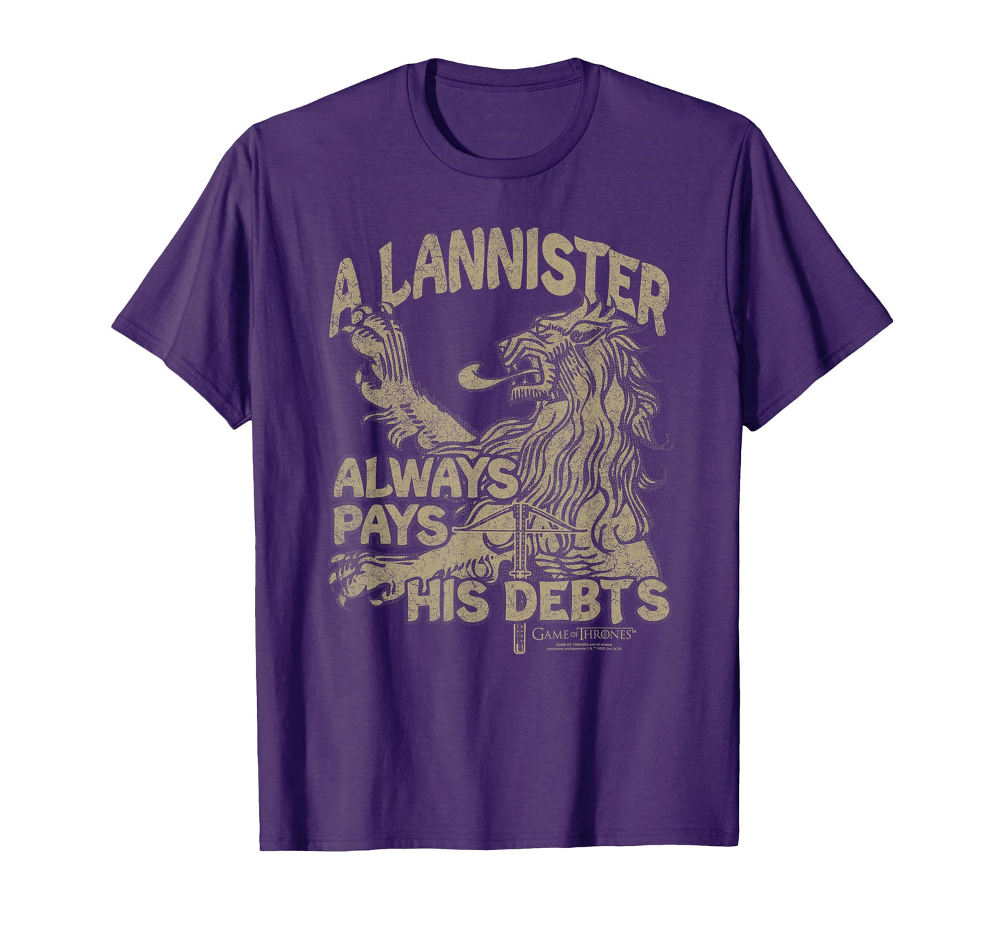 Game of Thrones A Lannister Always Pays His Debts T-Shirt