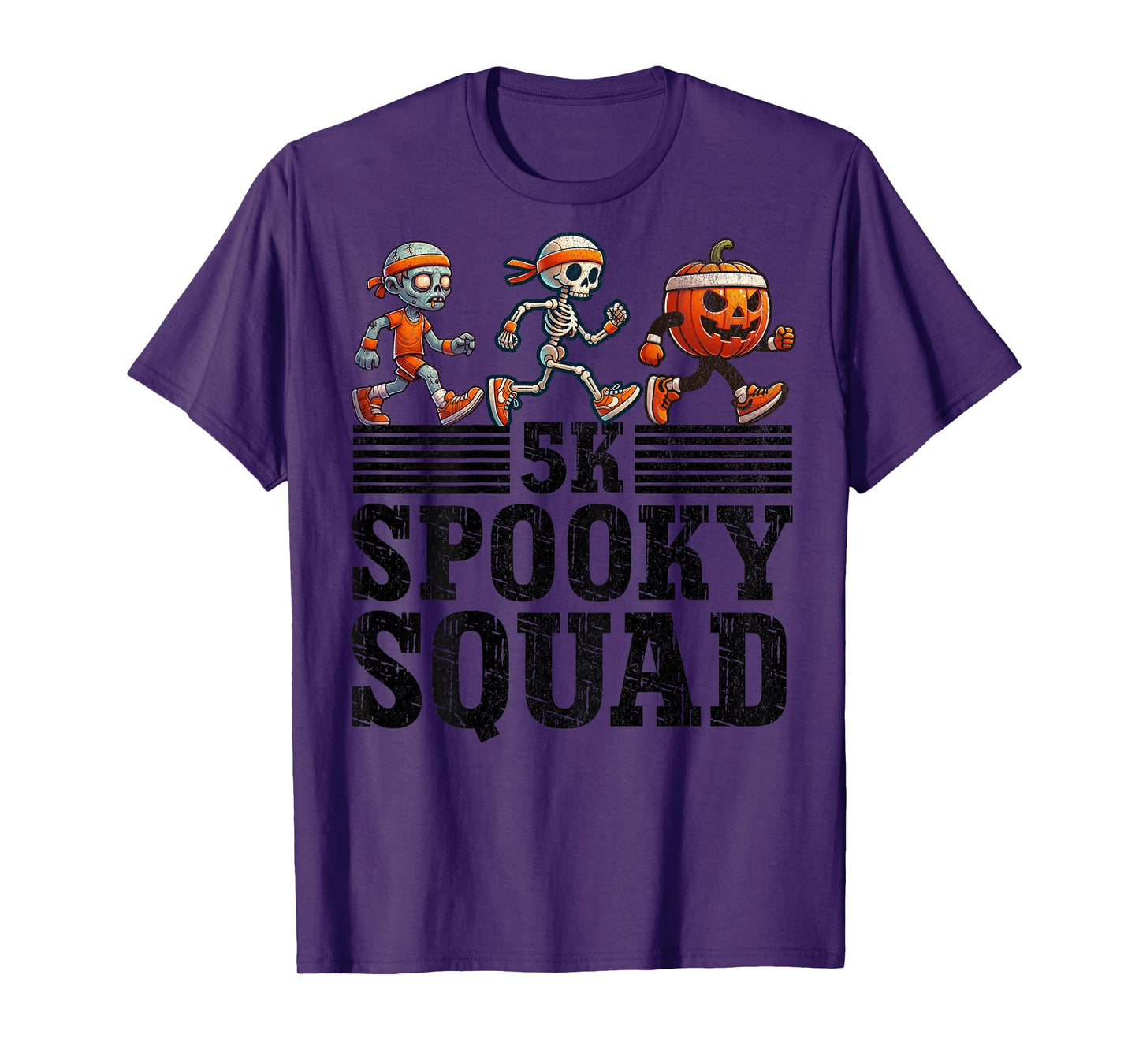 (BACK PRINT) Halloween Fun Run Matching Halloween 5K Runners T-Shirt