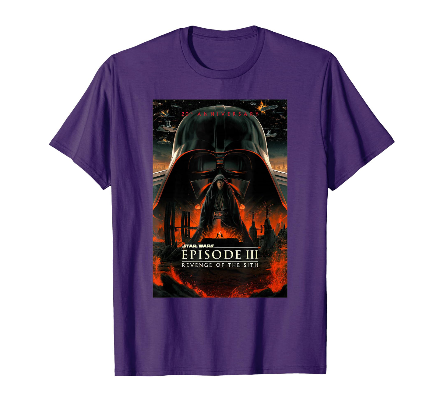 Star Wars 20th Anniversary Episode III Epic Chest Poster T-Shirt