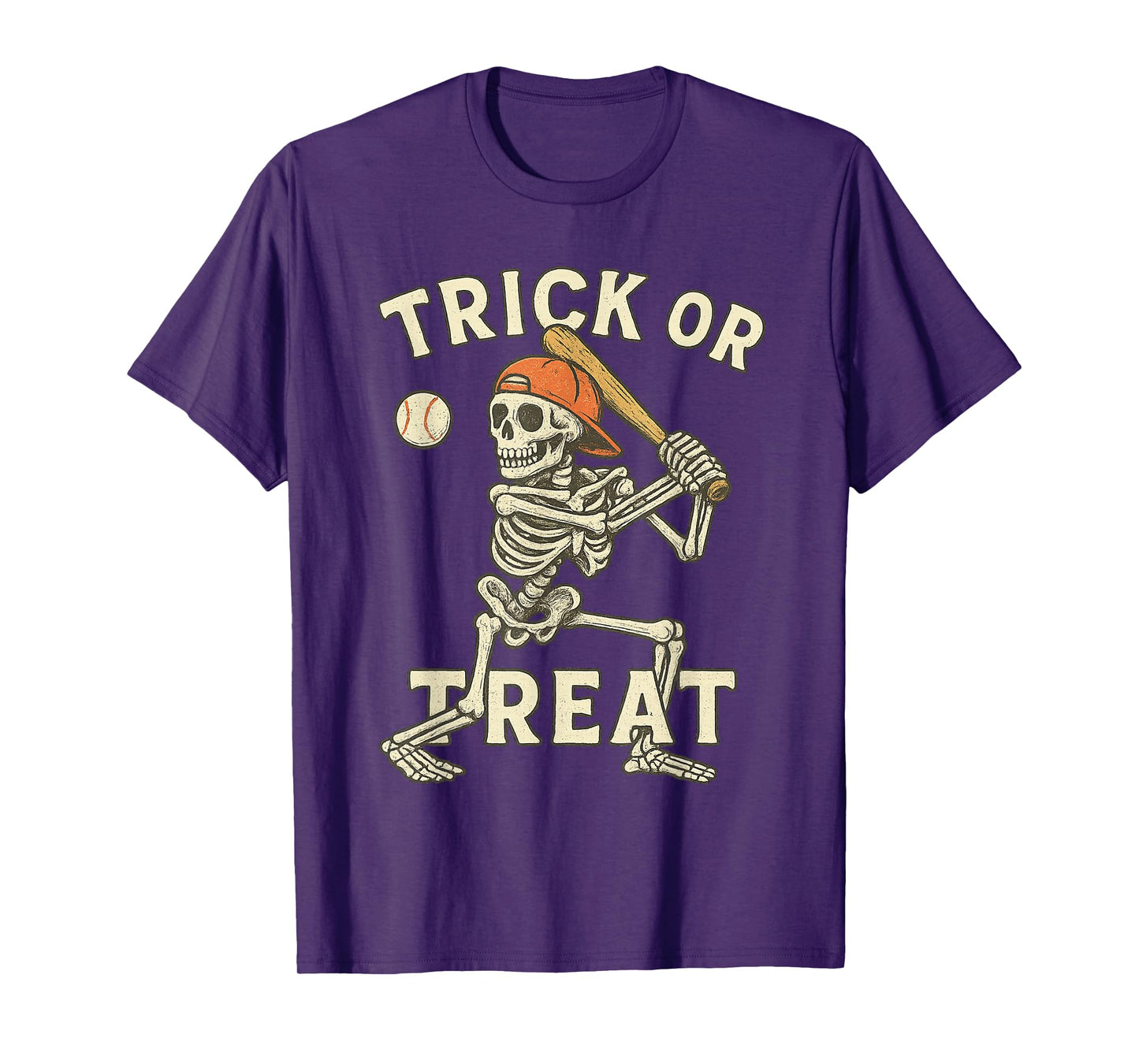 Skeleton Baseball Halloween Costume Funny Men Boys Kids Tee T-Shirt