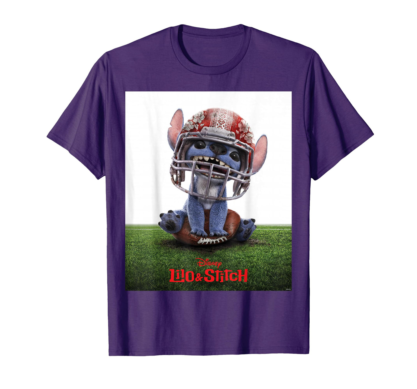 Disney Lilo & Stitch Live-Action Movie Funny Football Poster T-Shirt