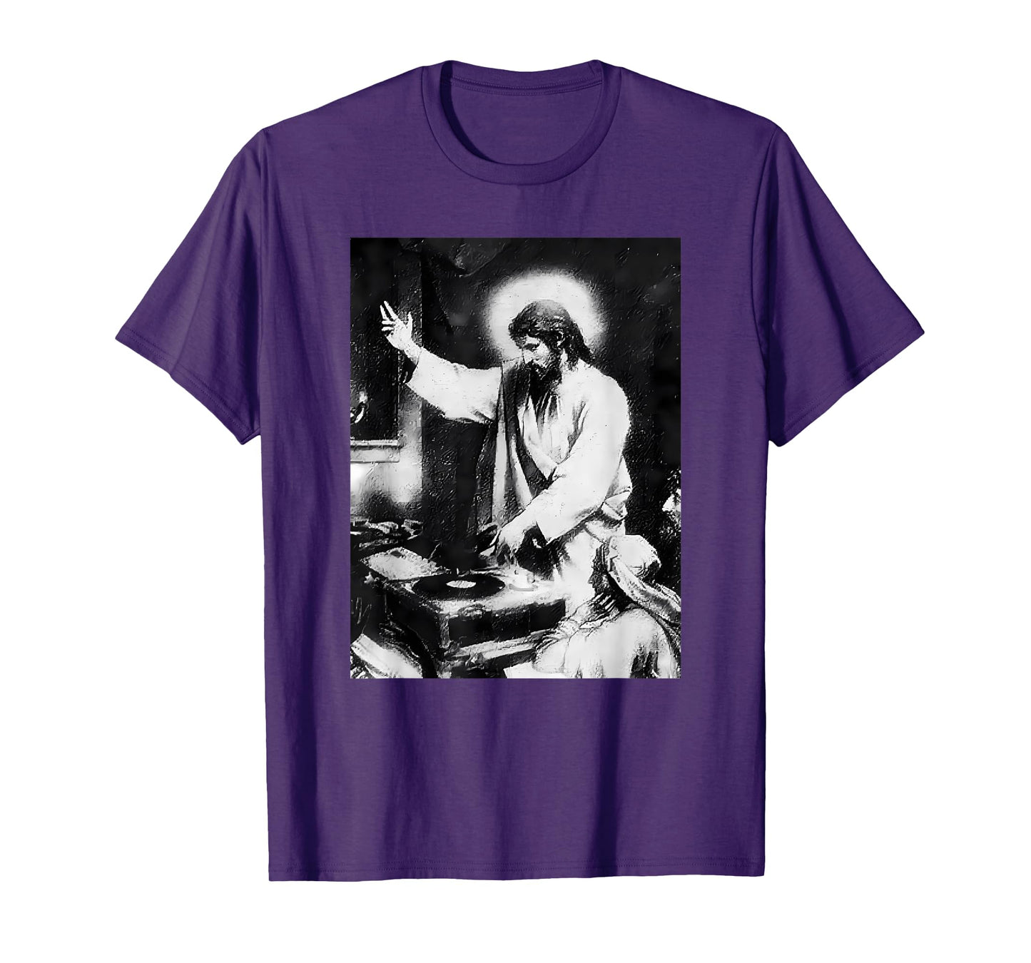 Vintage DJ Jesus Christ Lord - Salvation Sound Music Graphic T-Shirt