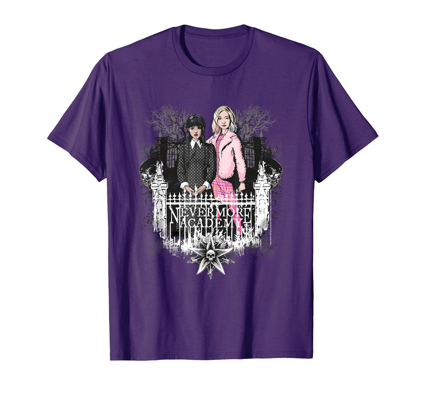Wednesday Nevermore Academy Wednesday & Enid T-Shirt