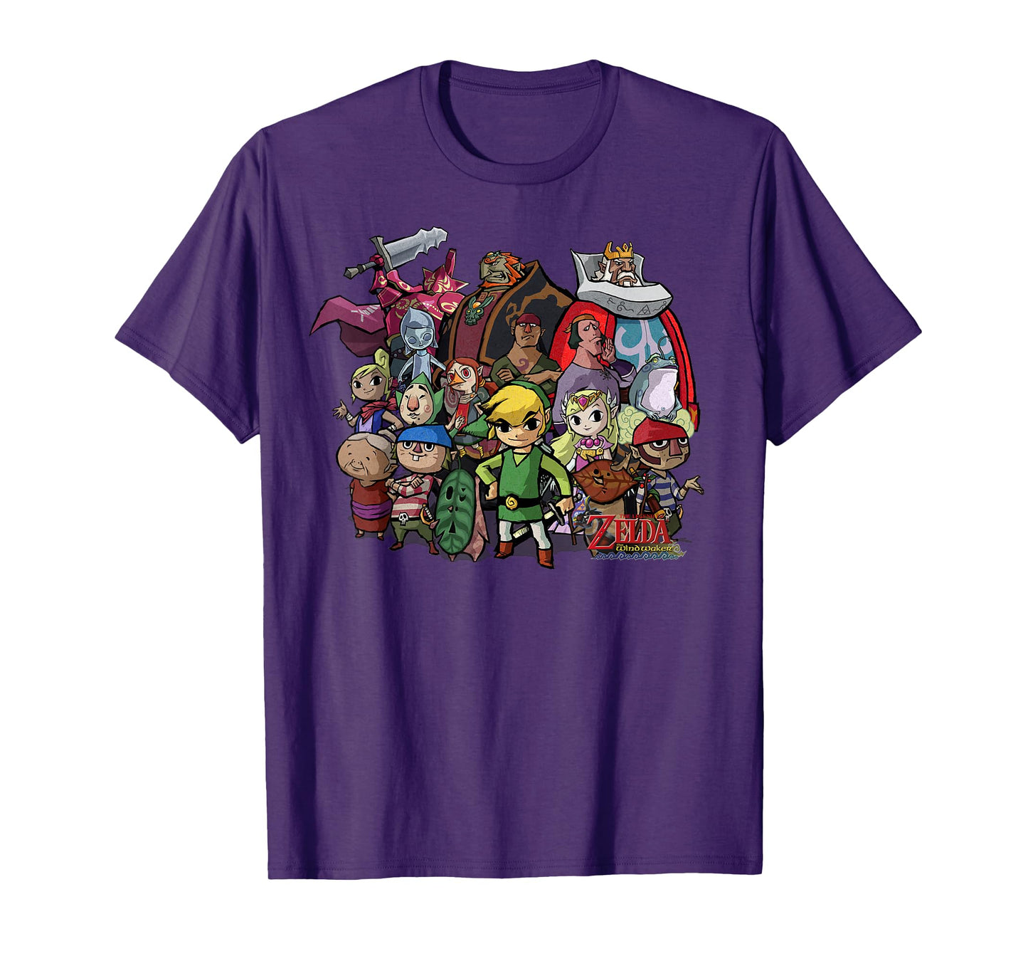 Nintendo Zelda The Windwaker Group Shot Graphic T-Shirt T-Shirt