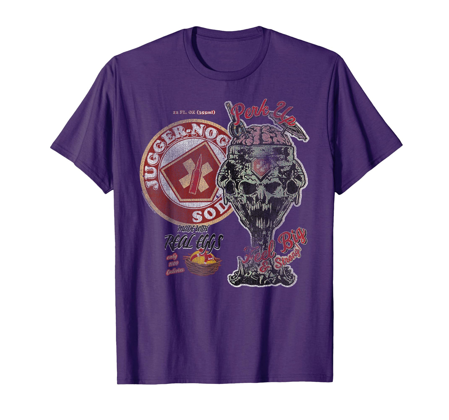 Call of Duty Jugger-Nog Soda Collage Video Game T-Shirt