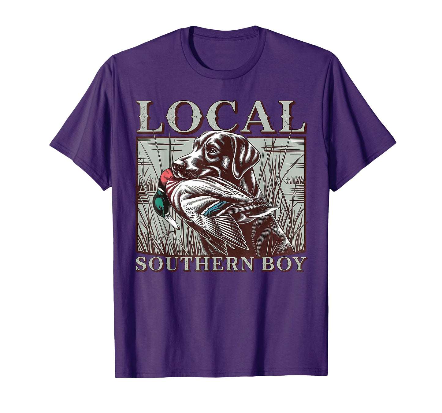 Local Southern Boy Duck Hunting Black Lab T-Shirt