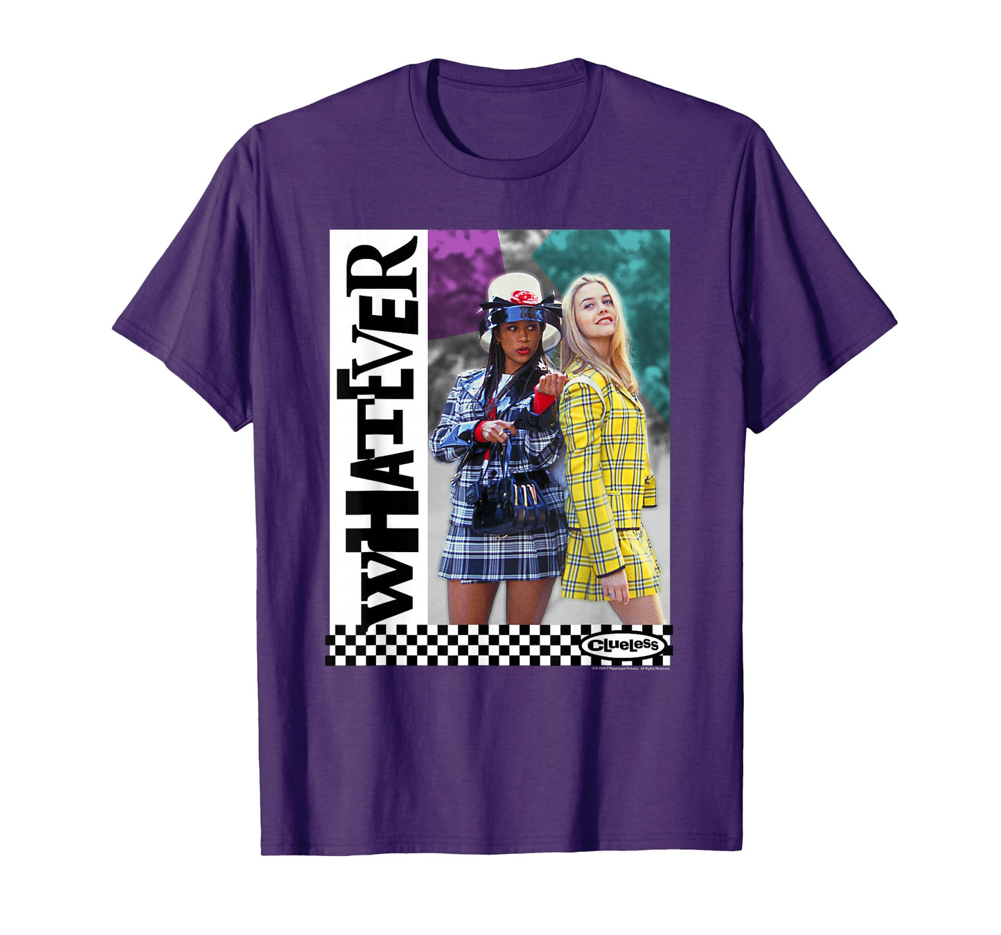 Clueless Whatever Checker T-Shirt