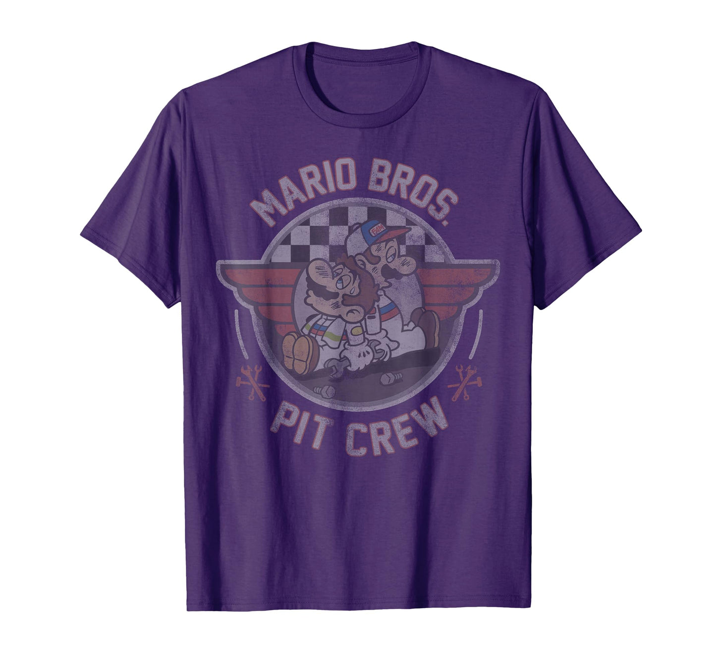 Mario Kart Mario & Luigi Mario Bros. Pit Crew Fade T-Shirt