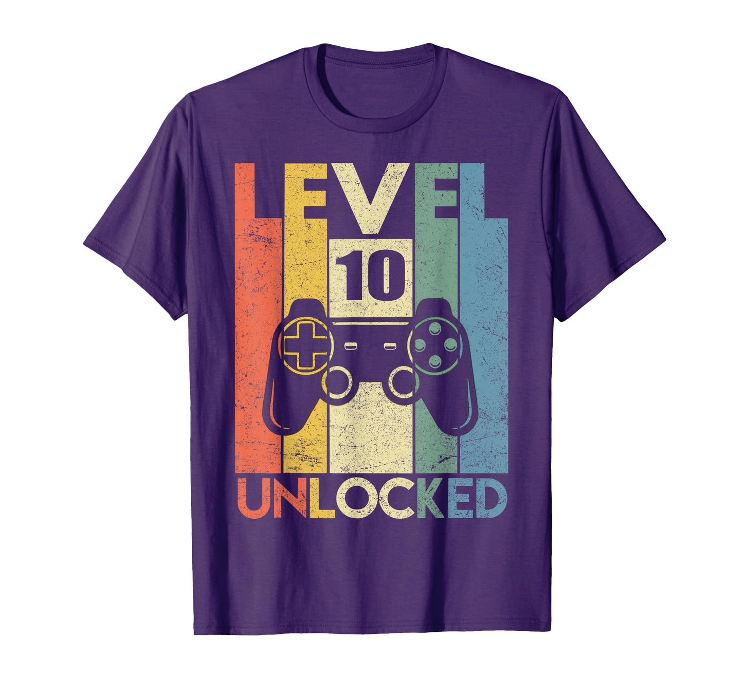 Level 10 Unlocked Funny Video Gamer 10th Birthday Gift T-Shirt