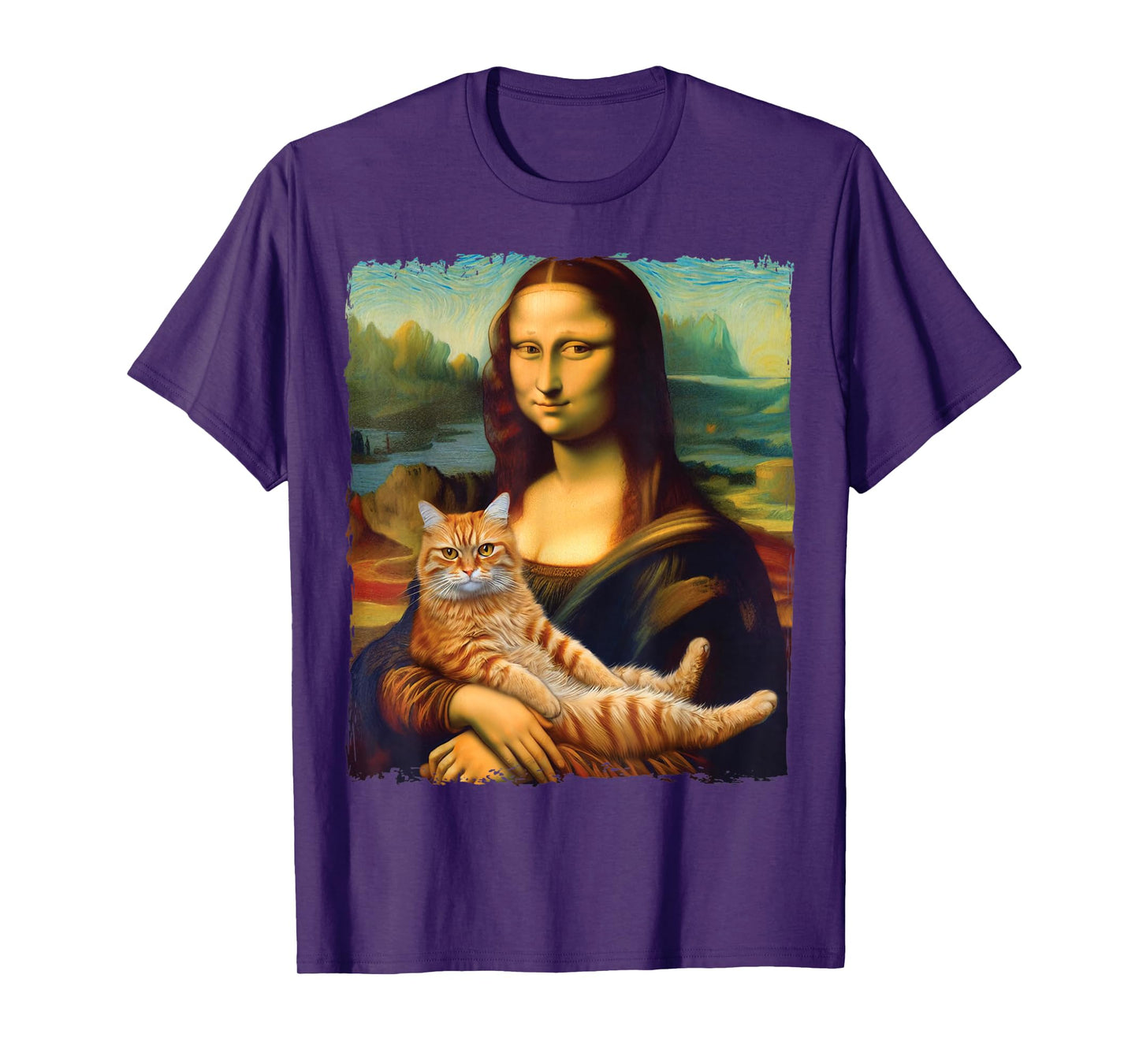 Mona Lisa Kitty T-Shirt for Cat Lovers