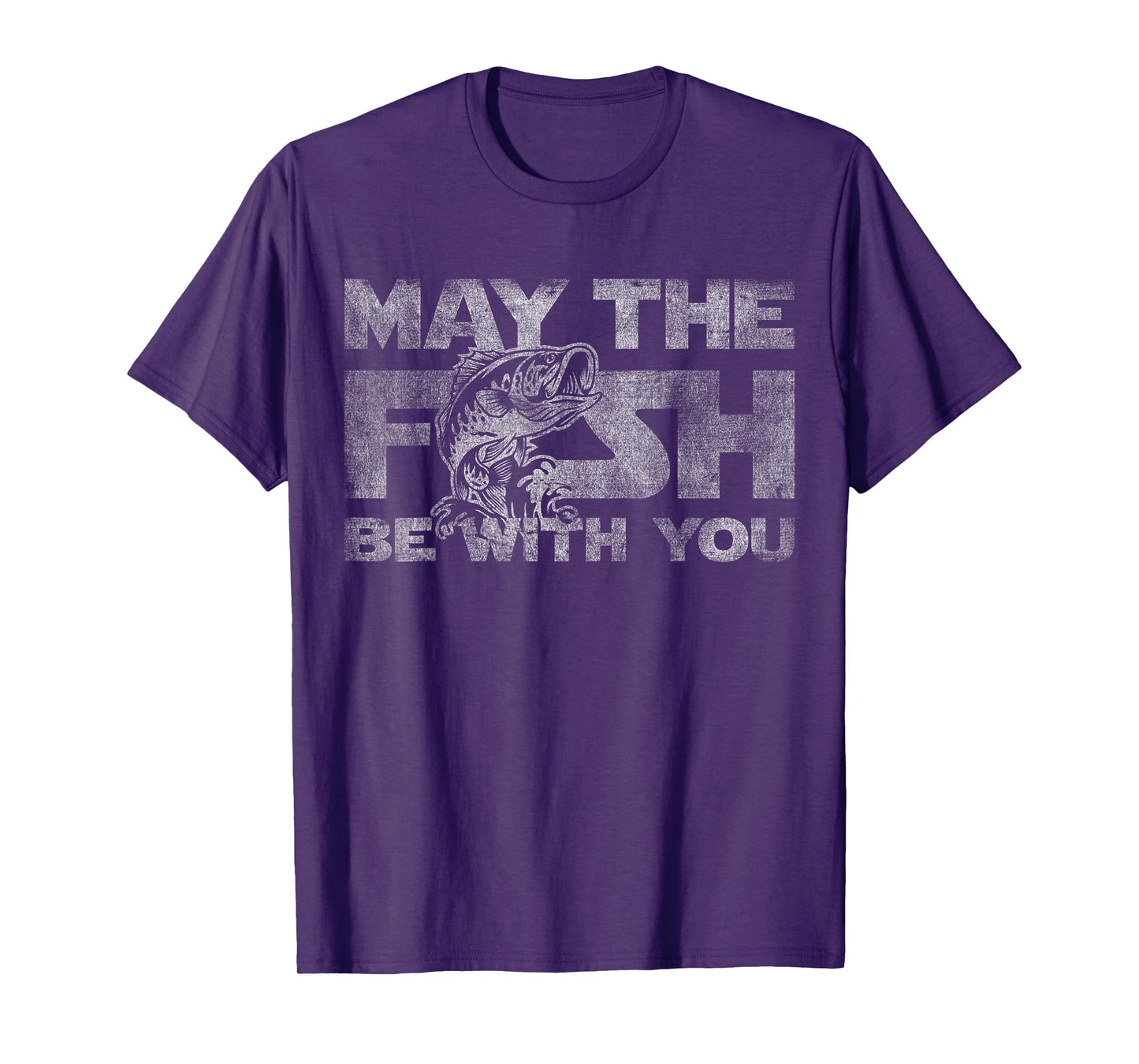 May the fish with you his funny fishing sci-fi gift T-Shirt