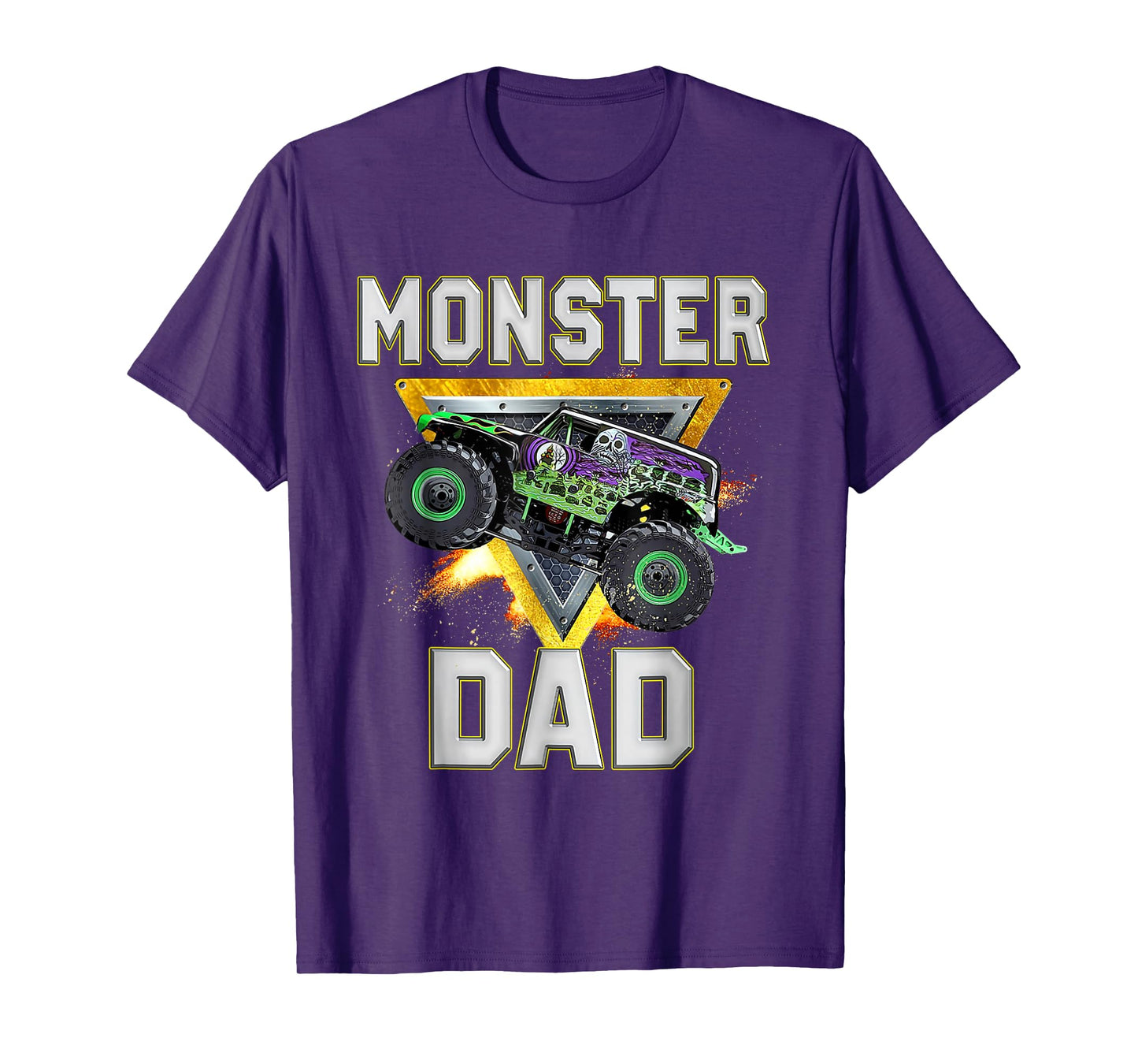 Monster Truck Dad Family Birthday Party Father's Day Gift T-Shirt