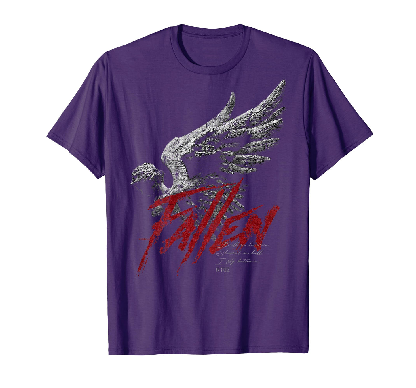 Hip Hop Vintage Edgy Urban Y2K Back Print Streetwear Angel T-Shirt