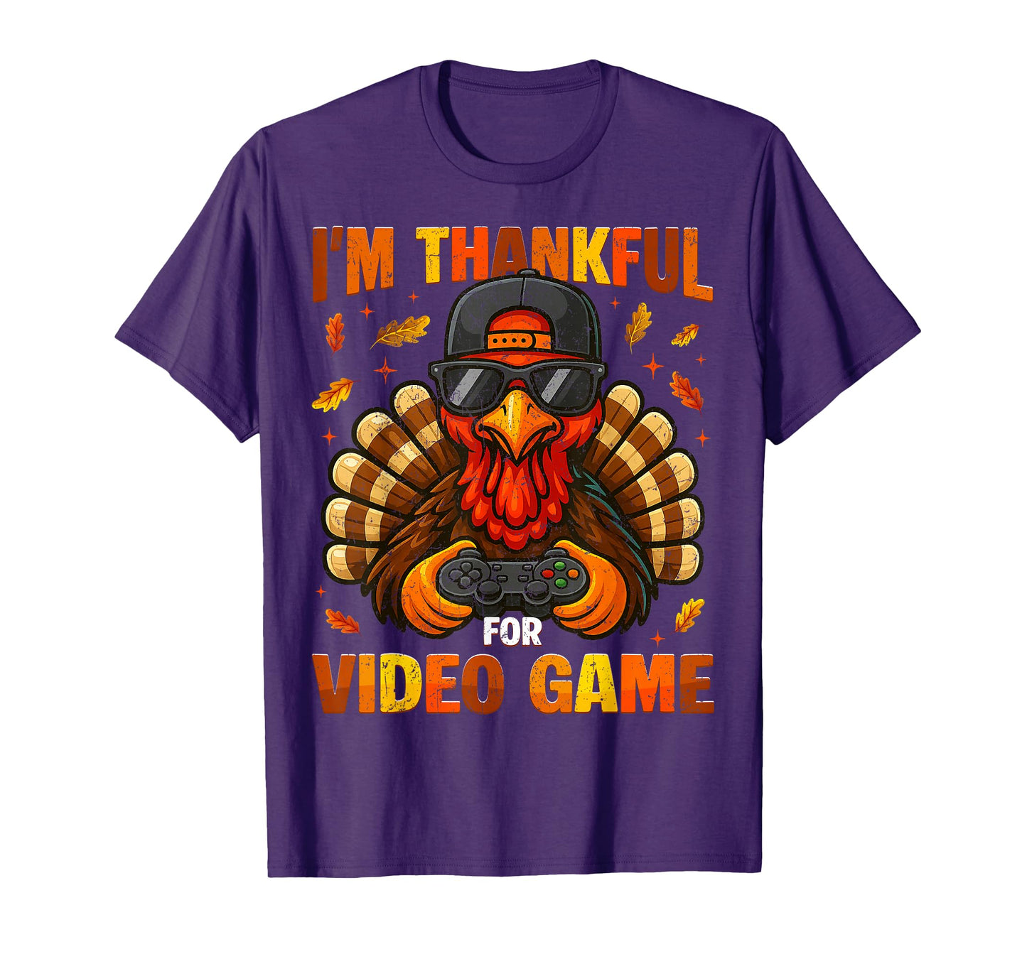 Im Thankful for Video Game Turkey Gaming Thanksgiving Boy Me T-Shirt