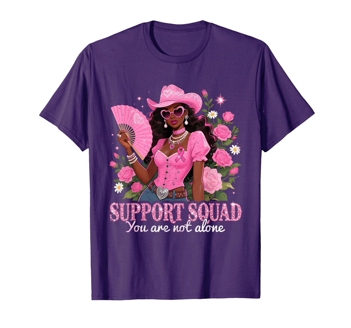 Support Squad Pink Breast Cancer Awareness T-Shirt