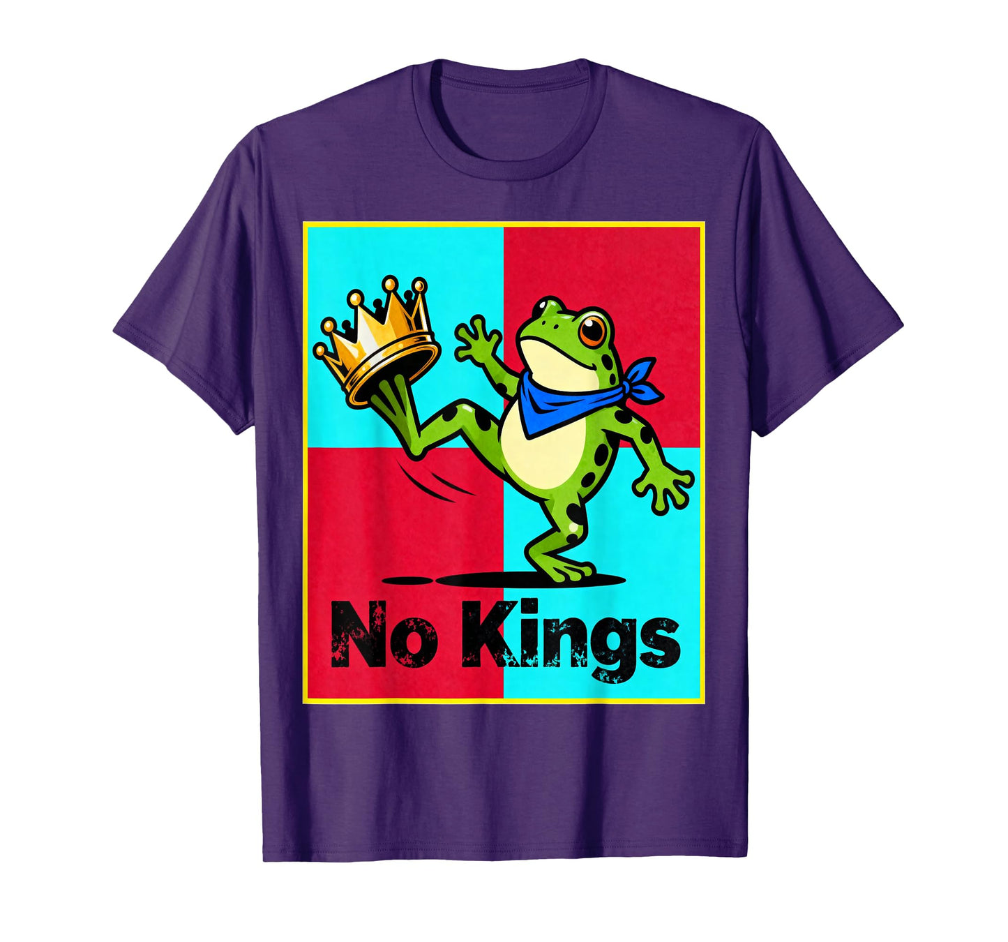 No Kings Frog Shirt for Men and Women No Kings in America T-Shirt