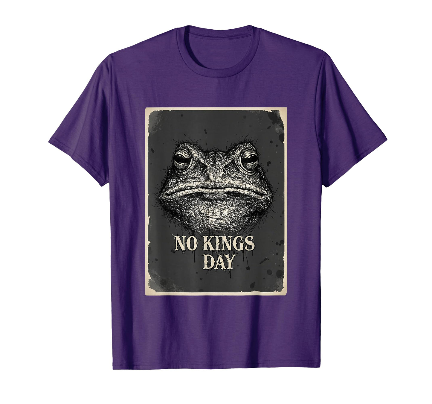 No Kings Day Portland Shirt Frog Protest Poster T-Shirt