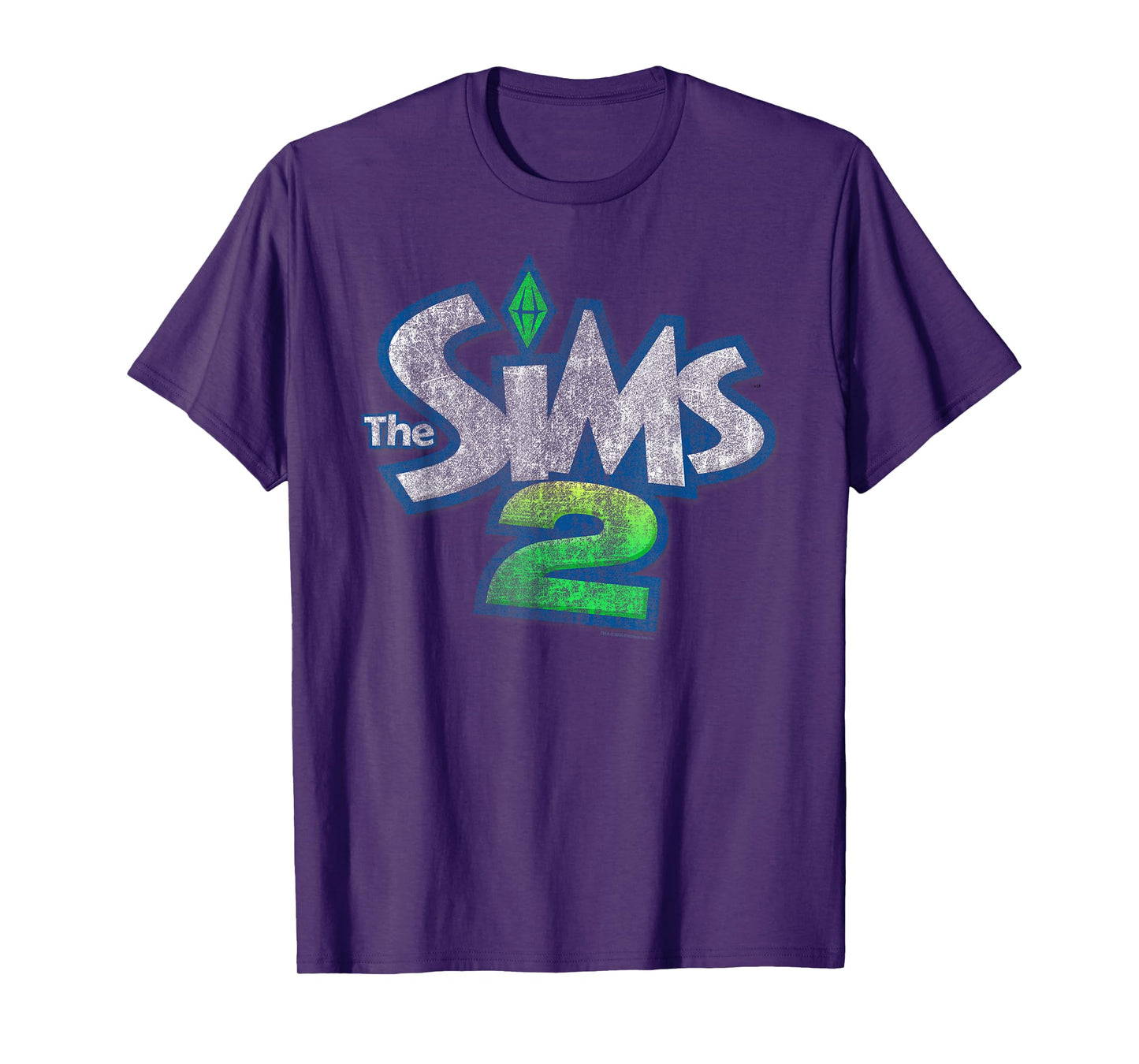 The Sims Retro Distressed The Sims 2 Logo Video Game T-Shirt