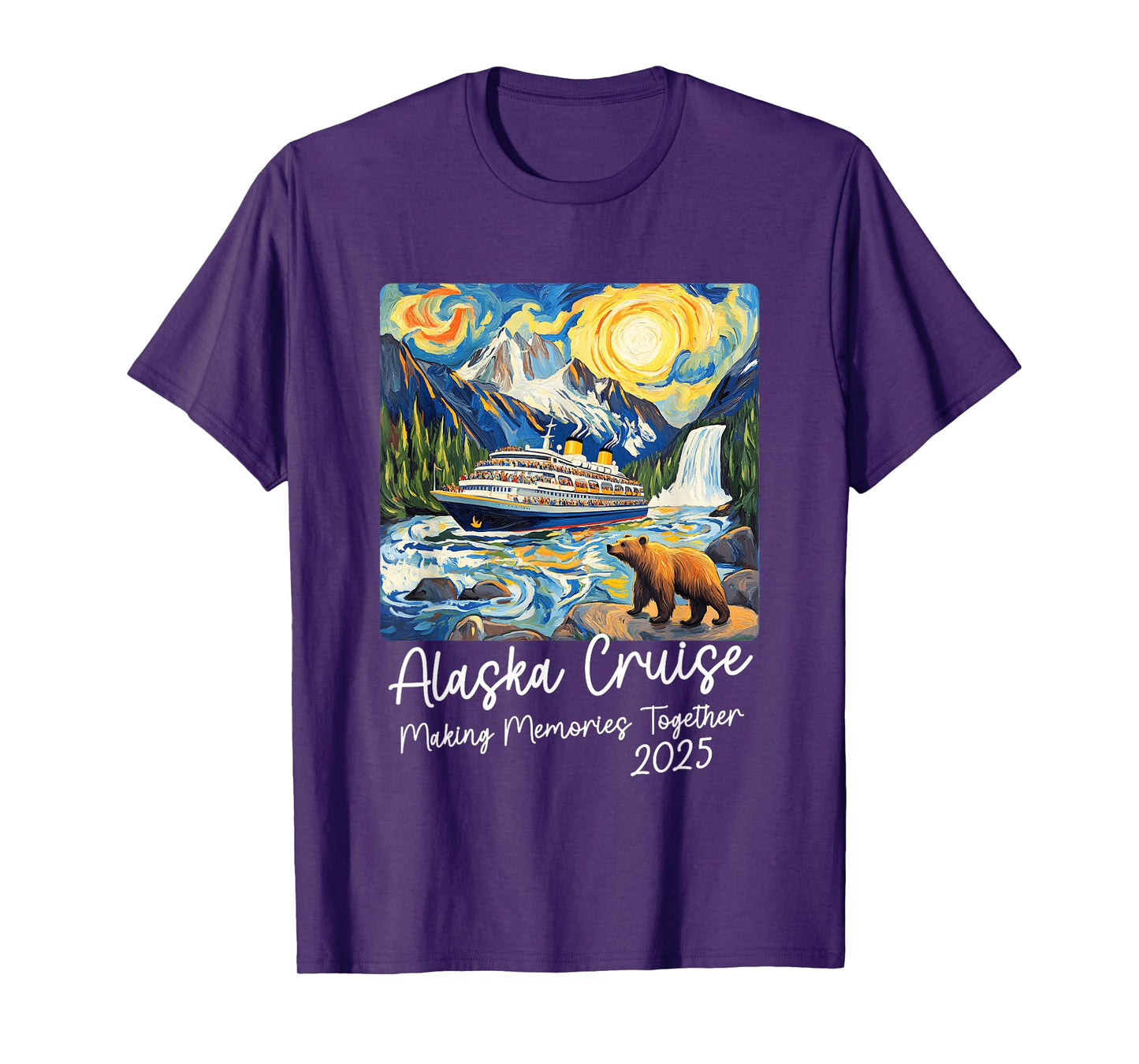 Matching Alaskan Family Friends And Group Alaska Cruise 2025 T-Shirt
