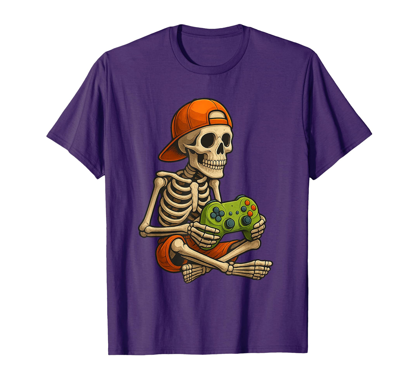 Gamer Halloween – Video Game Skeleton with Controller T-Shirt