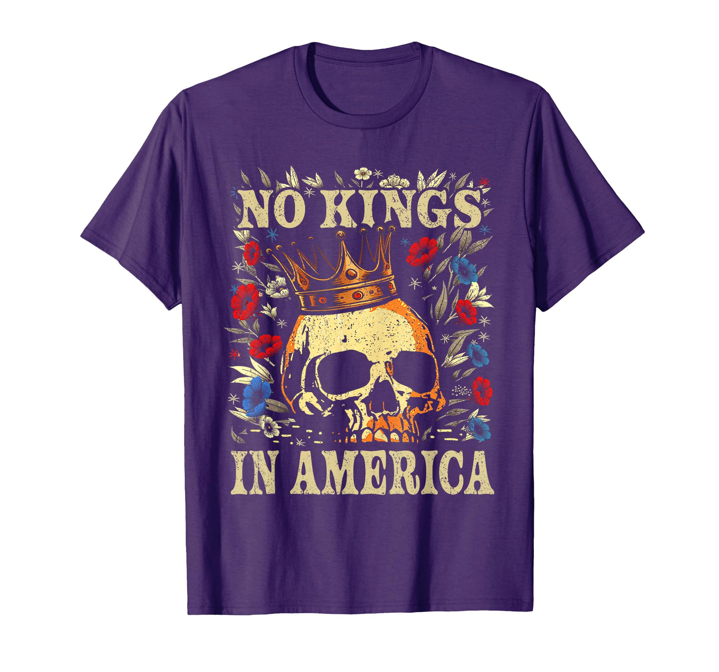 Funny No Kings in America Vintage T-Shirt
