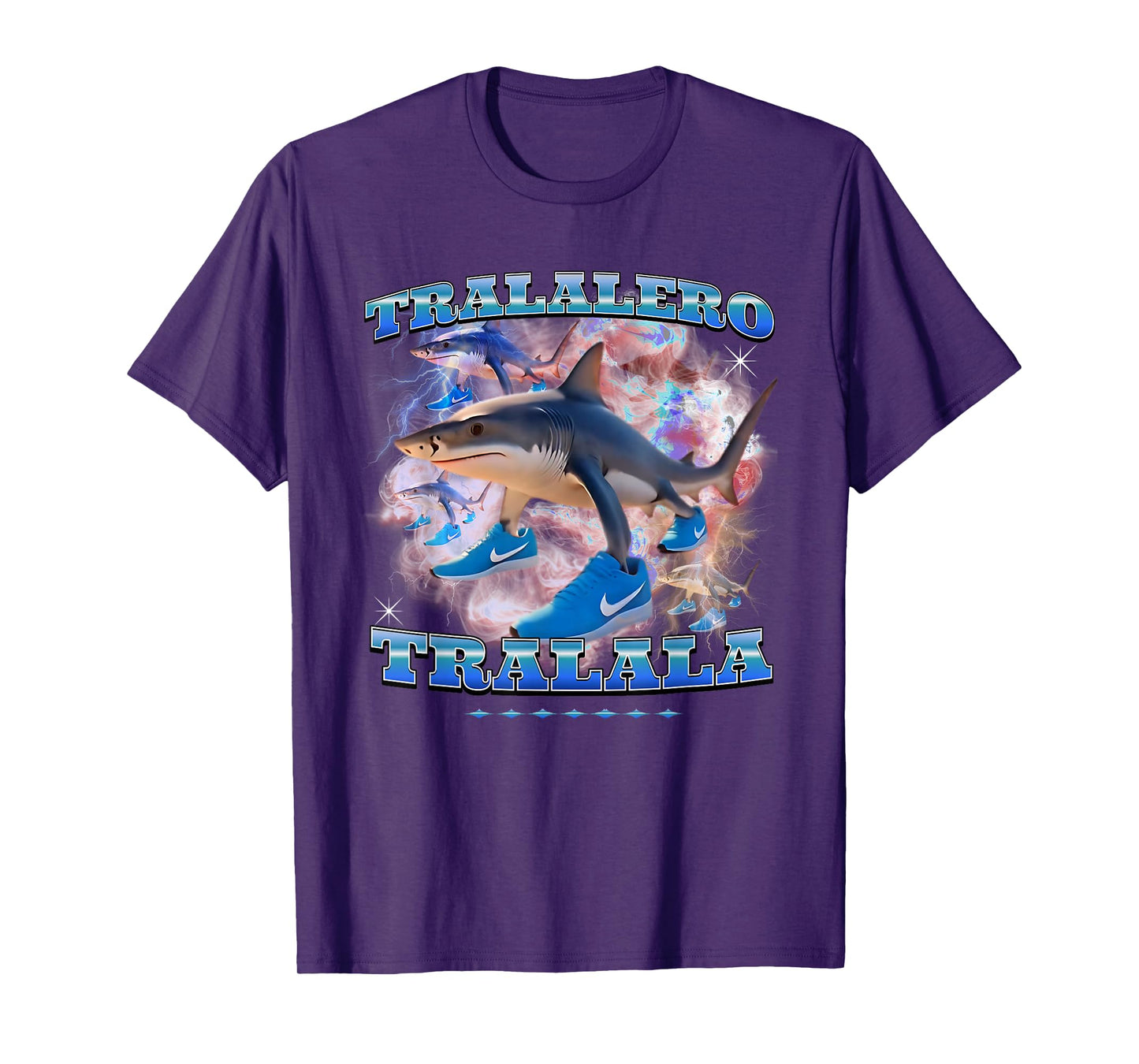 Tralalero Trala Italian Brainrot Meme shark with three legs T-Shirt