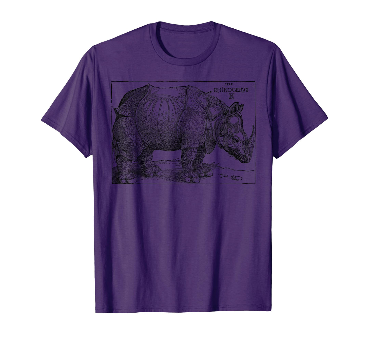 Rhinoceros Albrecht Durer Vintage Illustration Engraving T-Shirt