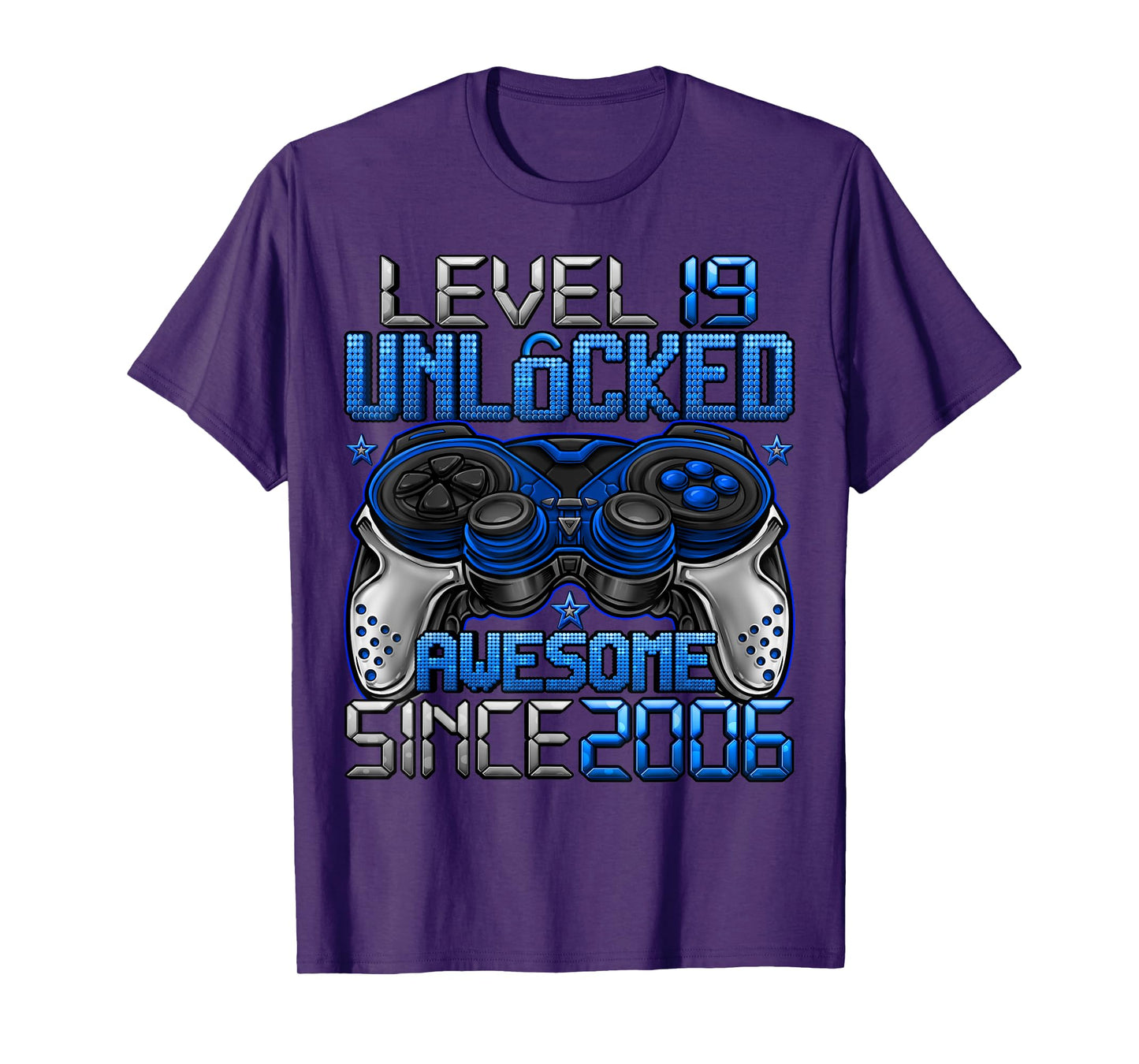 Level 19 Unlocked 19 Year Old Gifts Boys 19th Birthday Boy T-Shirt