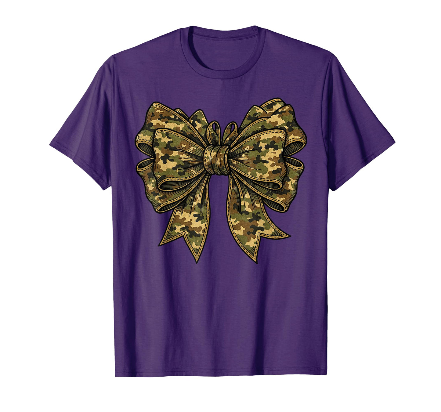 Hunting Season Toddler Girls Camo Coquette Bow Camouflage T-Shirt