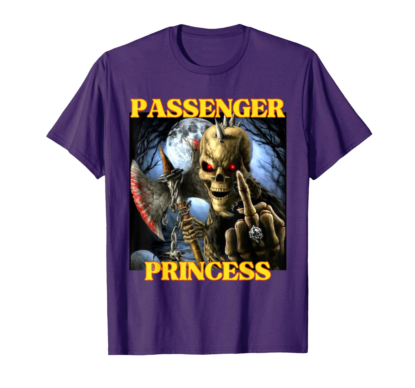 I Heart Passenger Princess Funny Hard Skeleton Meme T-Shirt