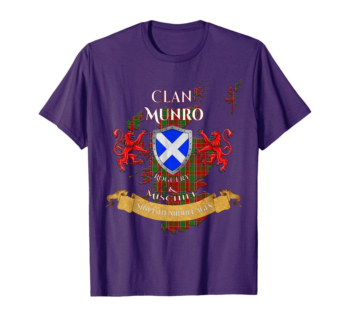 Munro Scottish Family Clan Middle Ages Mischief T-Shirt