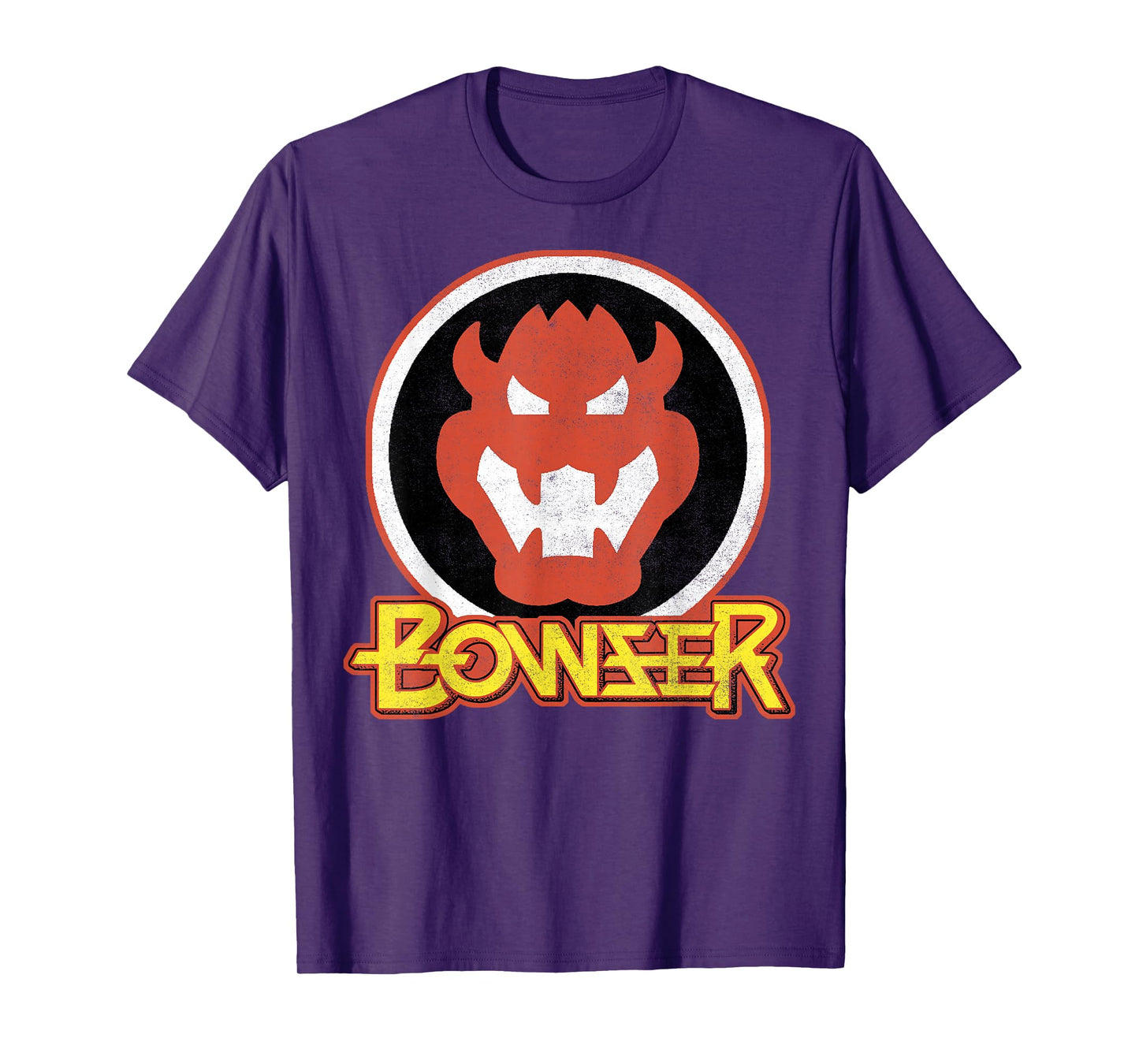 Super Mario Bowser Retro Portrait Graphic T-Shirt T-Shirt