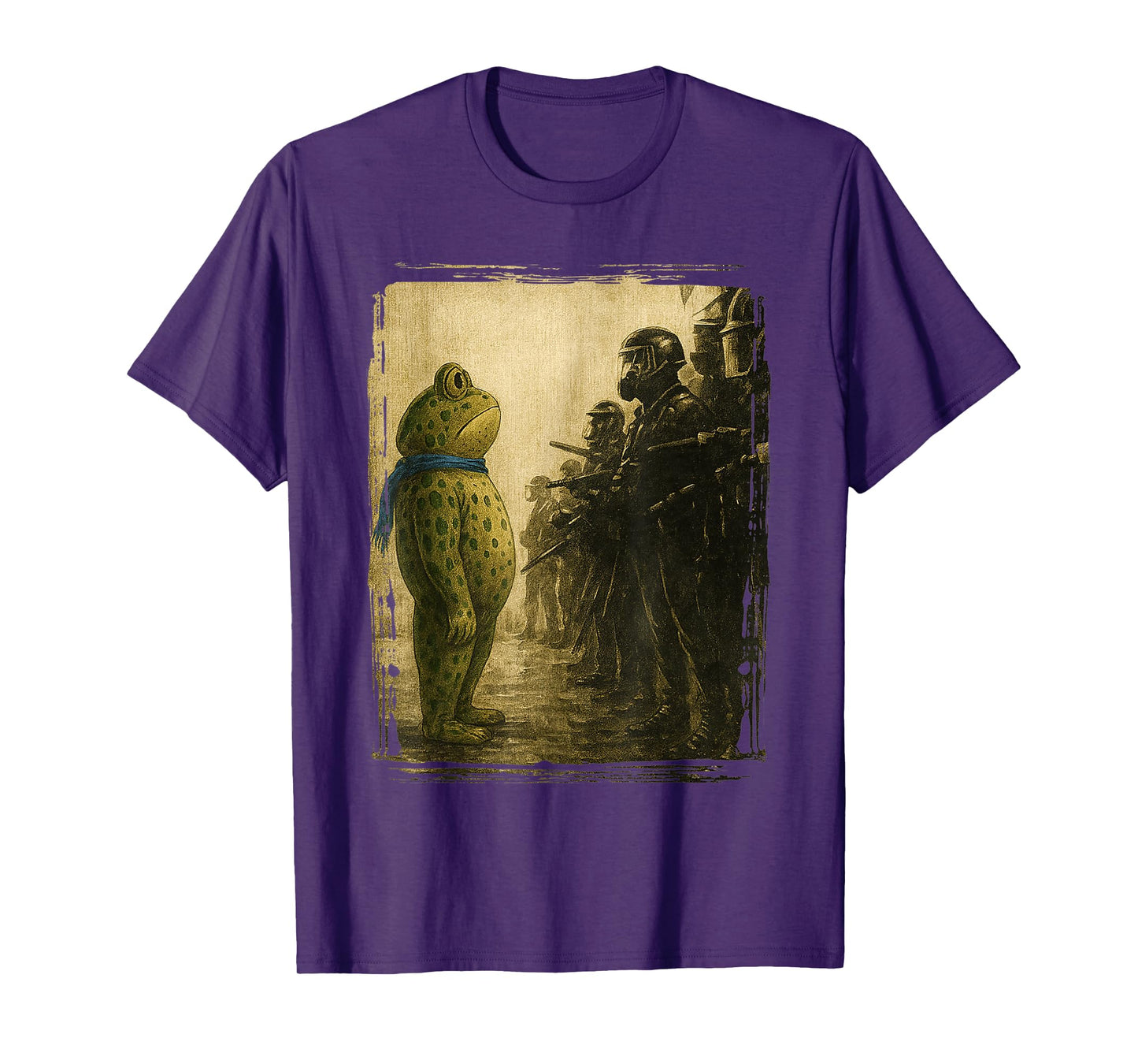 Retro Vintage Portland Frog Protest for Men Women T-Shirt