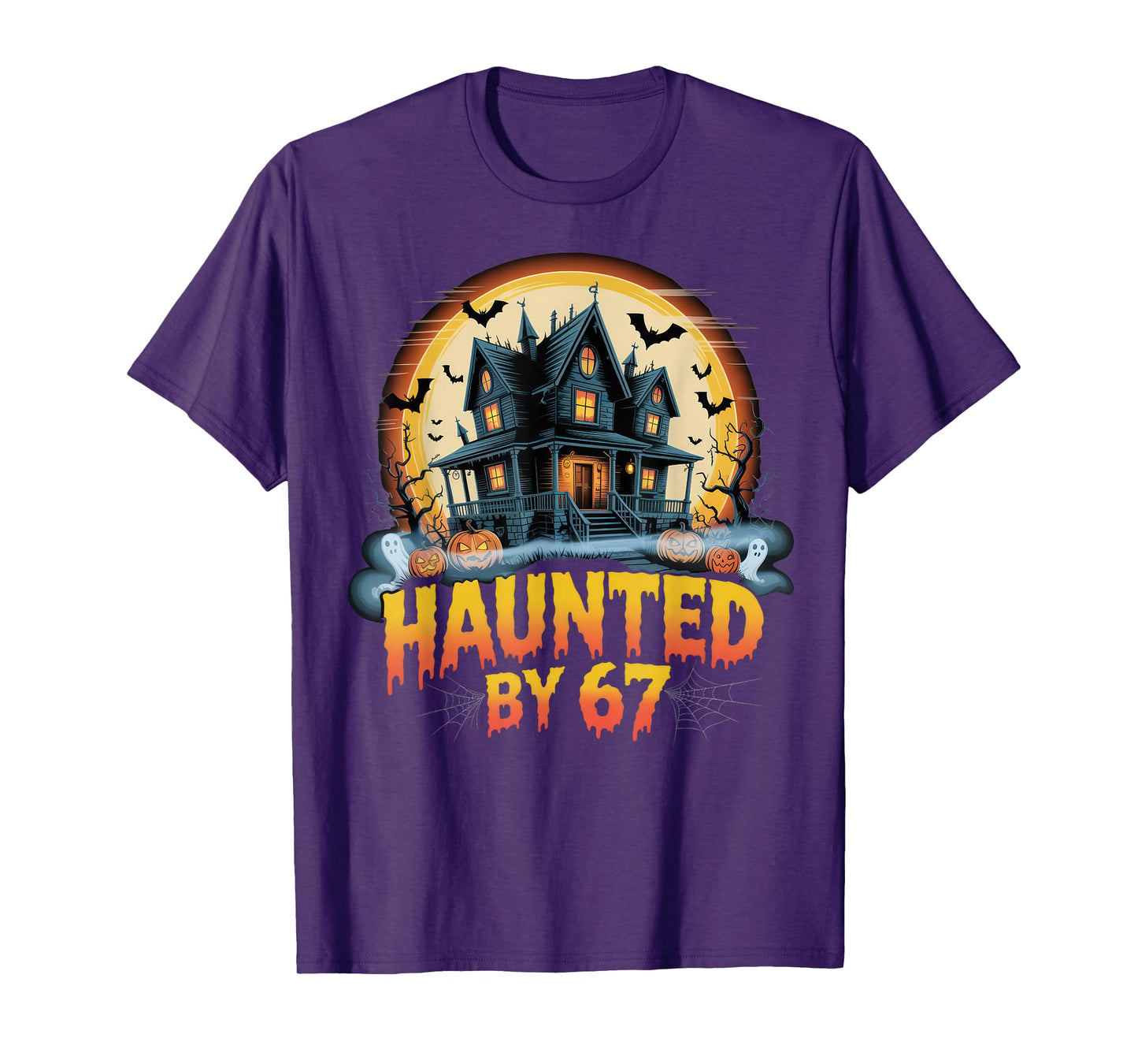 67 Meme Halloween Costume Haunted by 6-7 Brainrot Six Seven T-Shirt