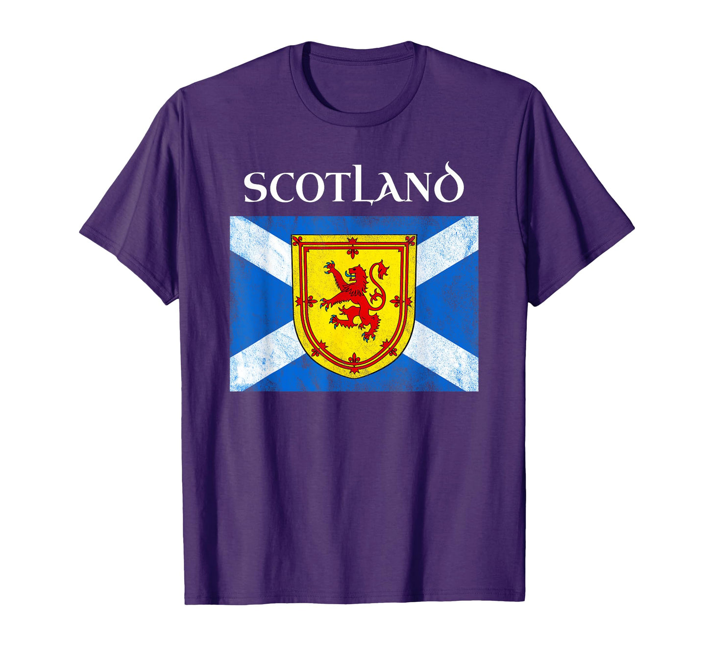 Scottish Flag Lion Rampant Royal Banner Of Scotland Saltire T-Shirt