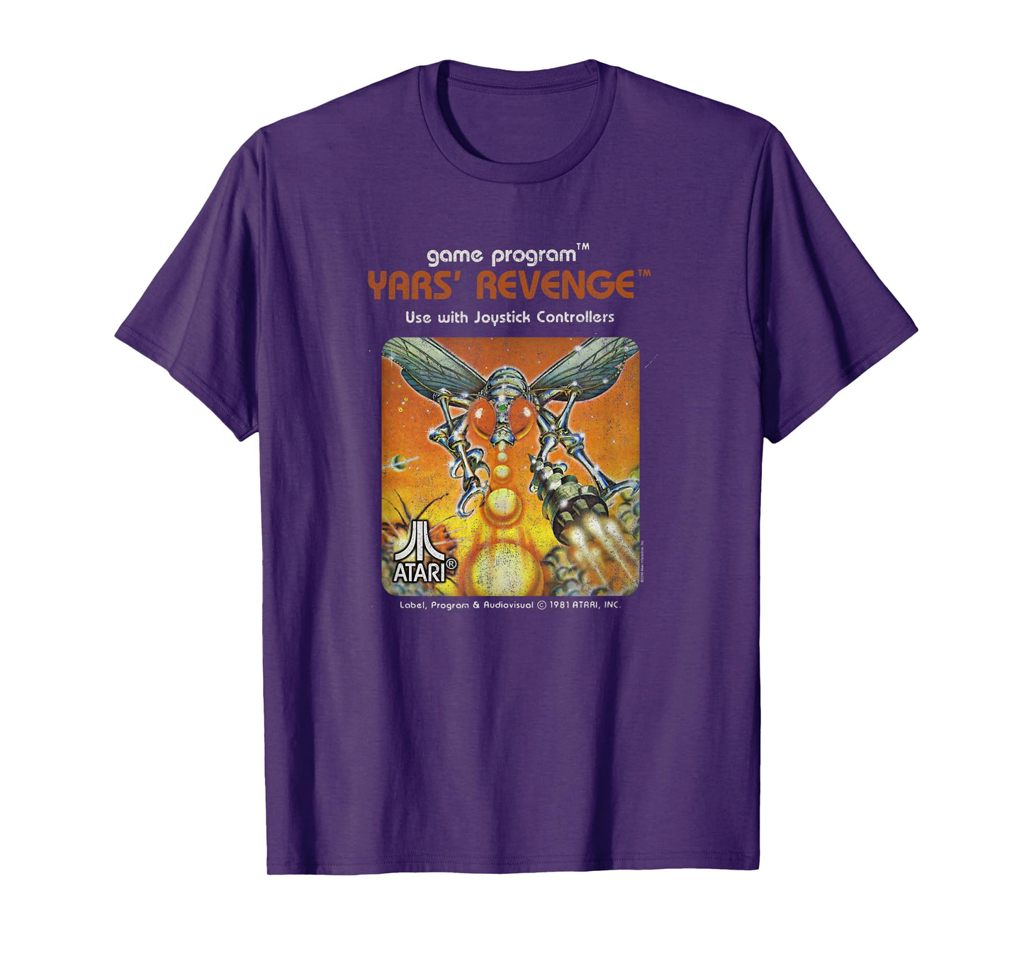 ATARI Yars Revenge Video Game Cartridge T-Shirt