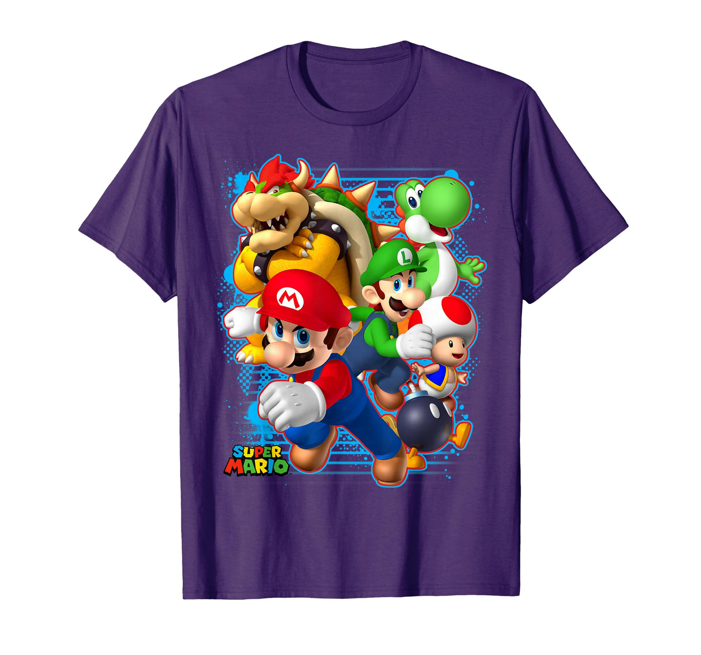 Nintendo Super Mario Luigi Bowser Spray Paint T-Shirt
