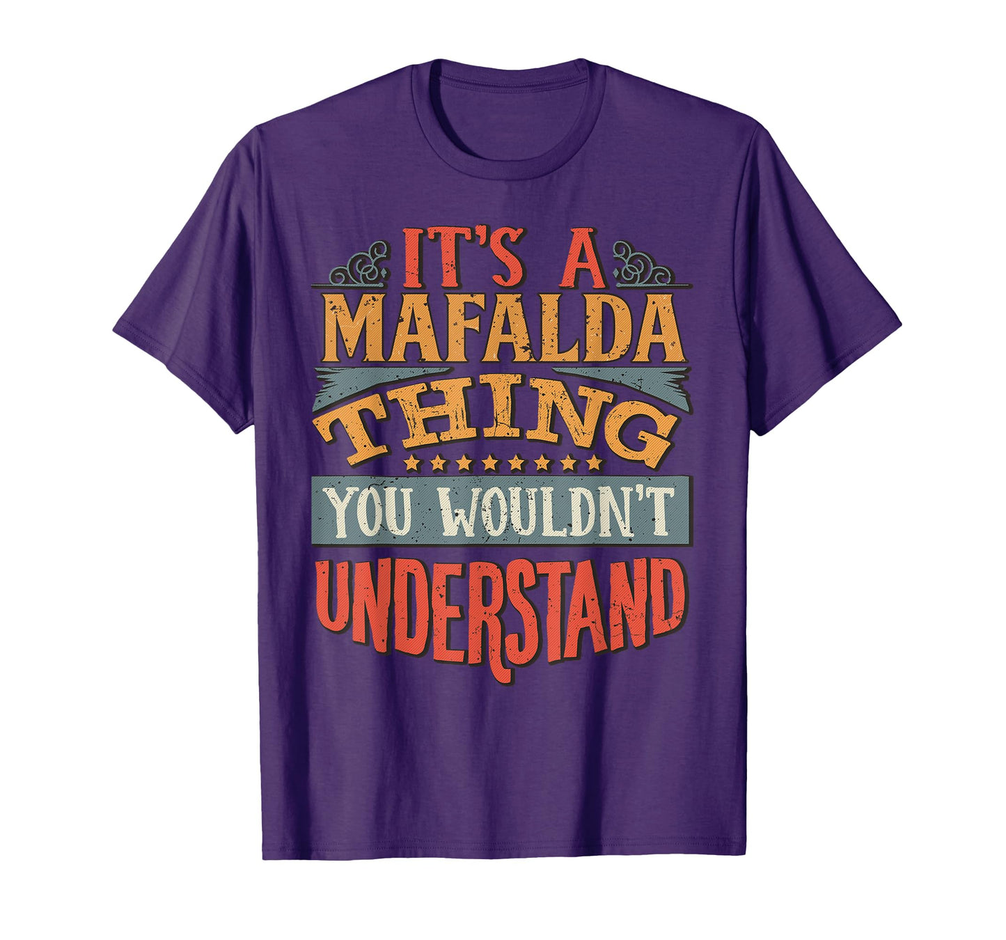 Mafalda Name Gifts By Vnz Women's Black Small Modern Classic T-Shirt