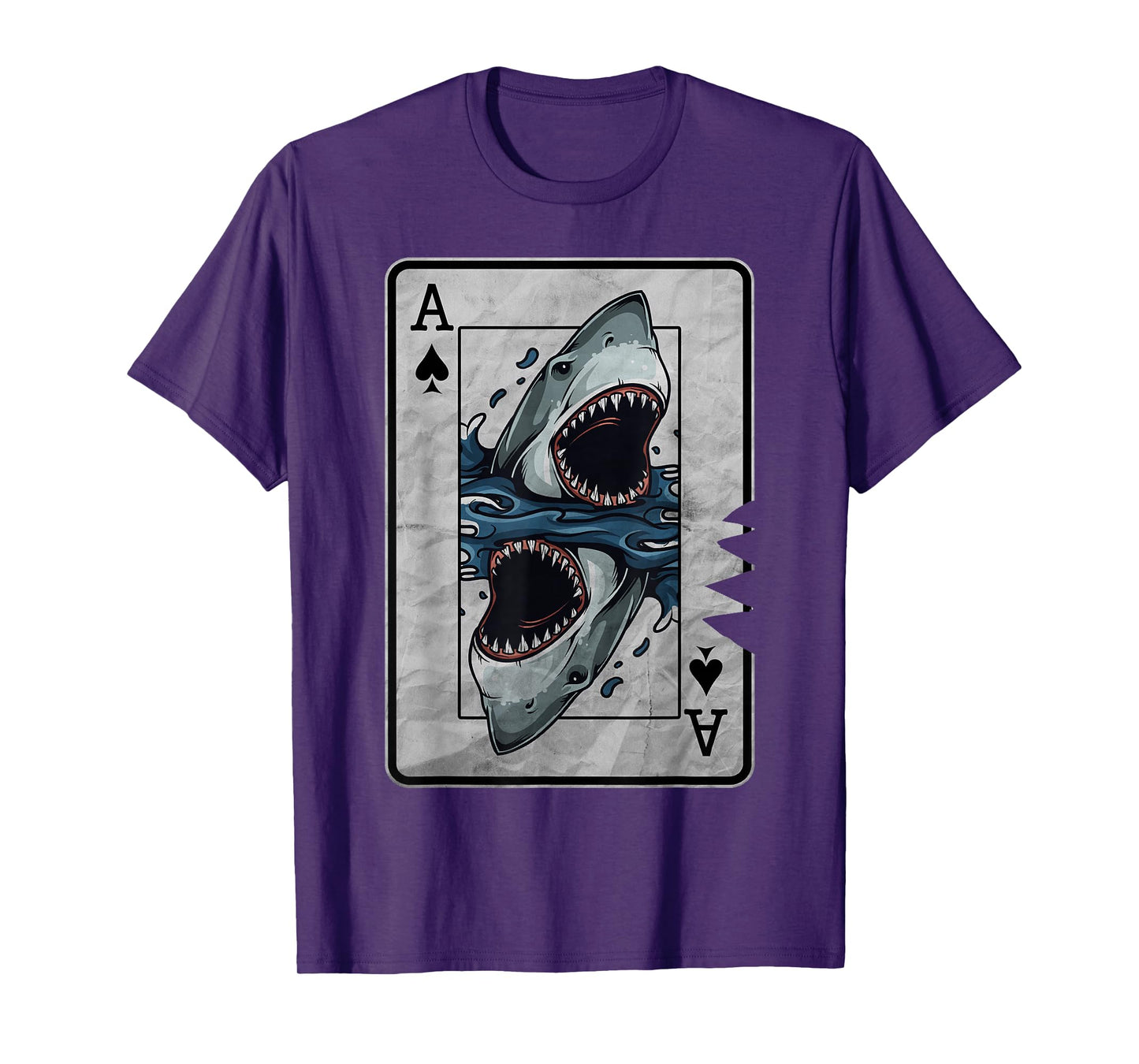 Poker Card Great White Shark T-Shirt