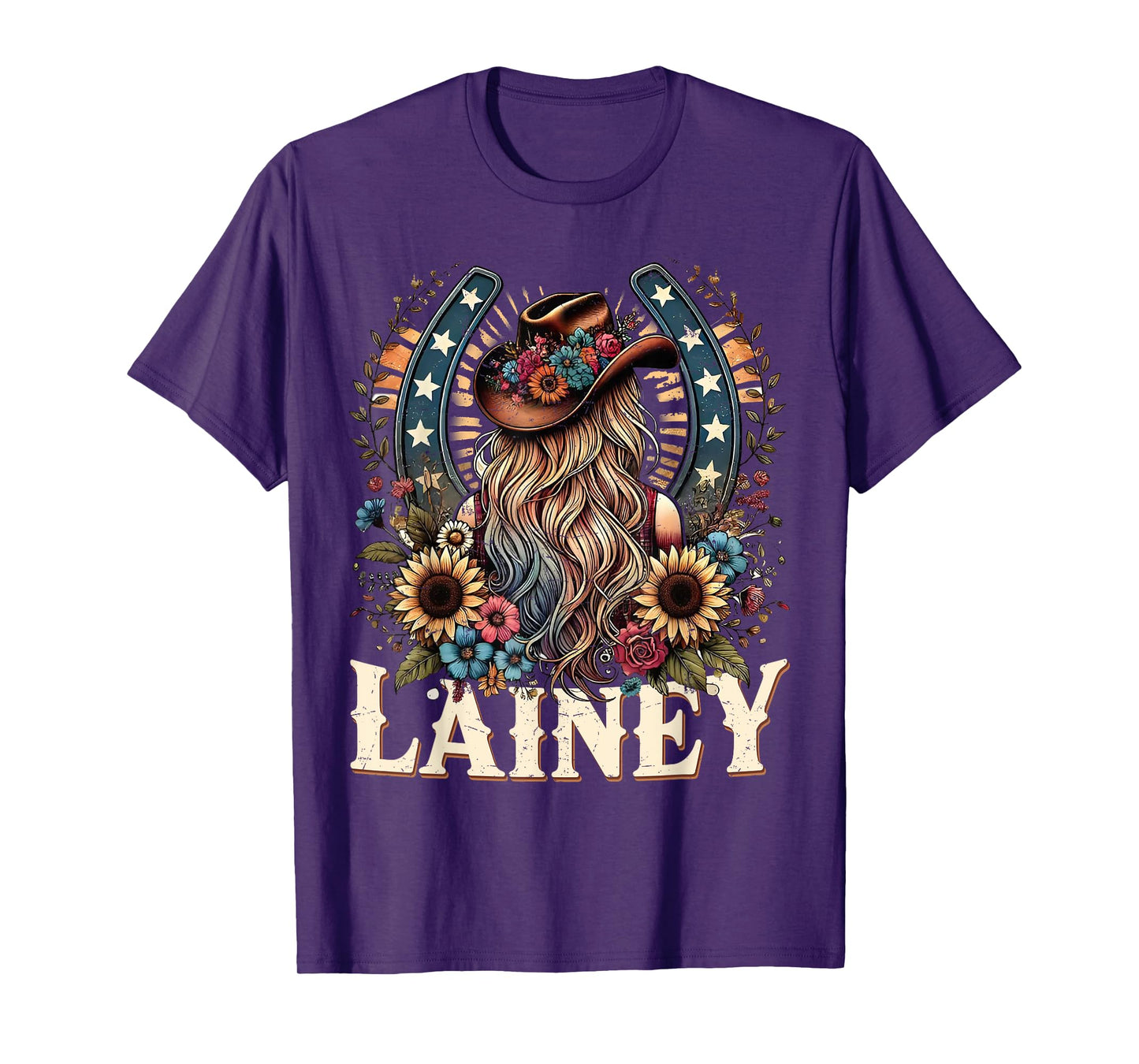 Girl Lainey Name Personalized Name Cowgirl T-Shirt