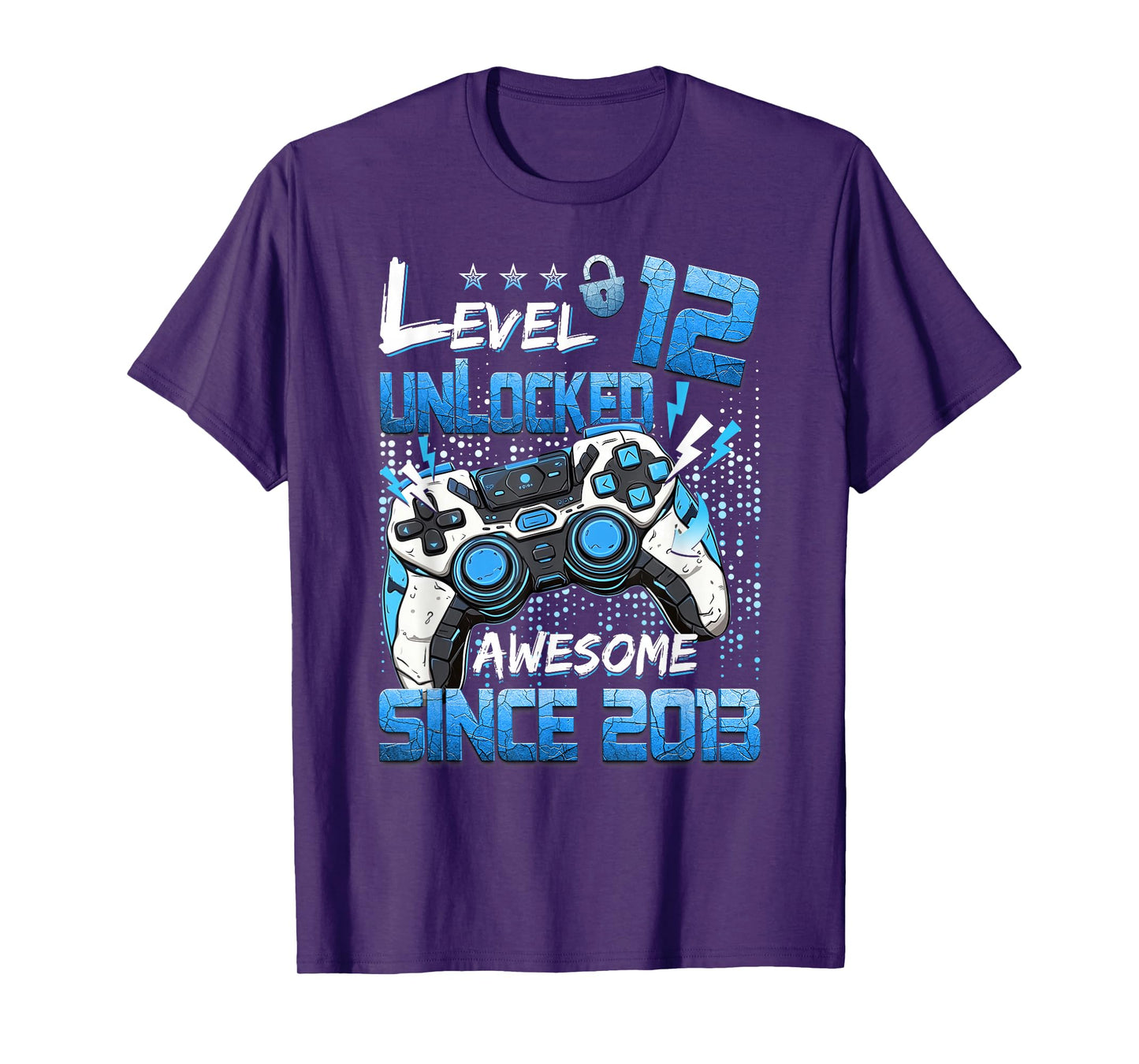 Level 12 Unlocked Awesome 2013 Boy Video Game 12th Birthday T-Shirt