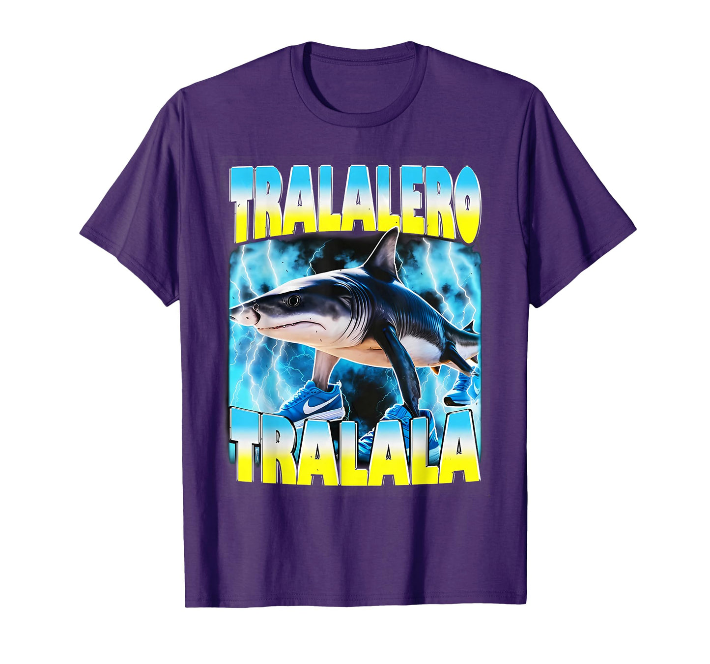 Tralalero Tralala Shark Meme Italian Brainrot Women Men Kids T-Shirt