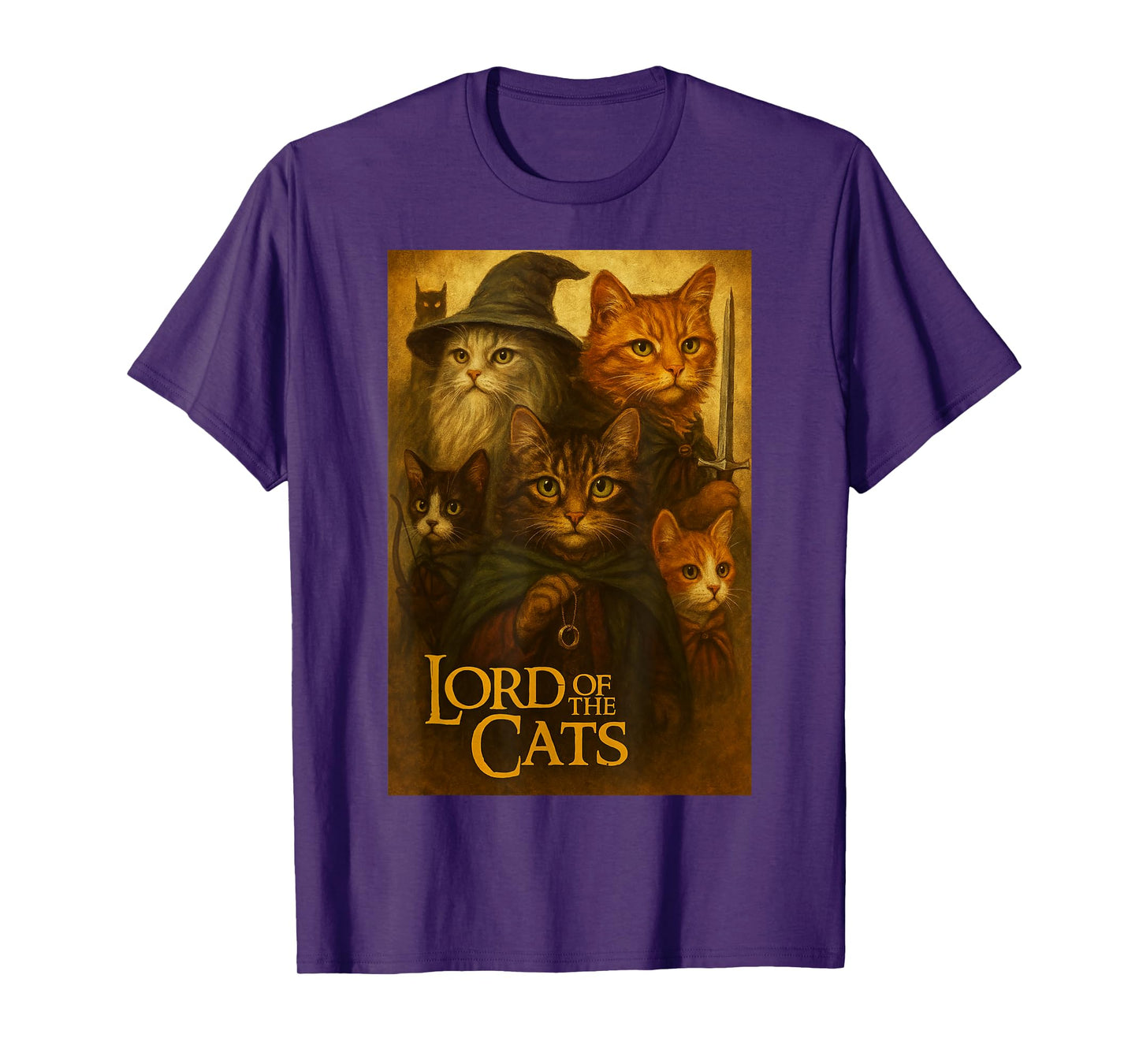 Cat - Lord of The Cats - Funny Kitten Men Women Kids T-Shirt