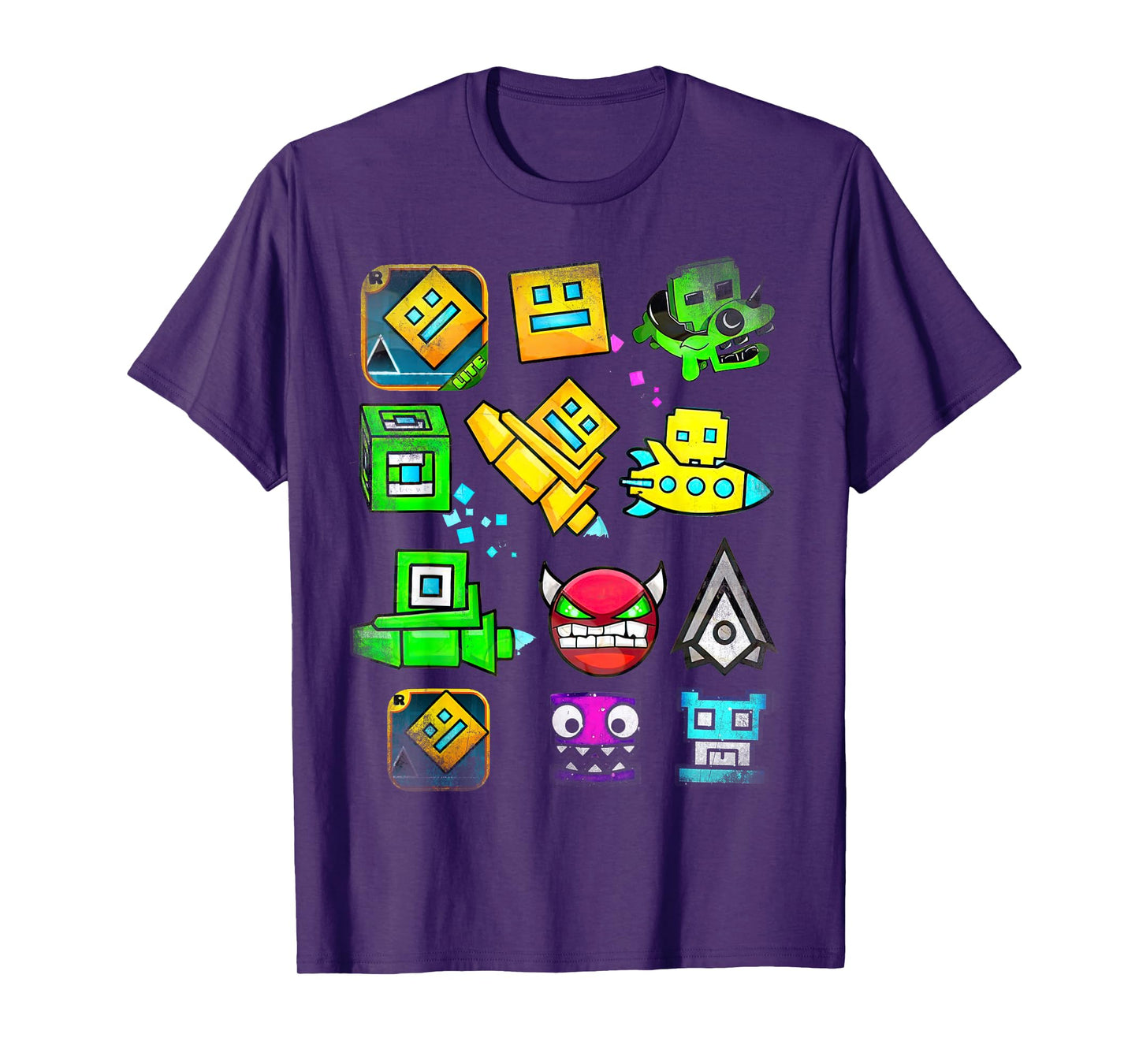 Video Game Geometry Video Gamer Lover Dash T-Shirt